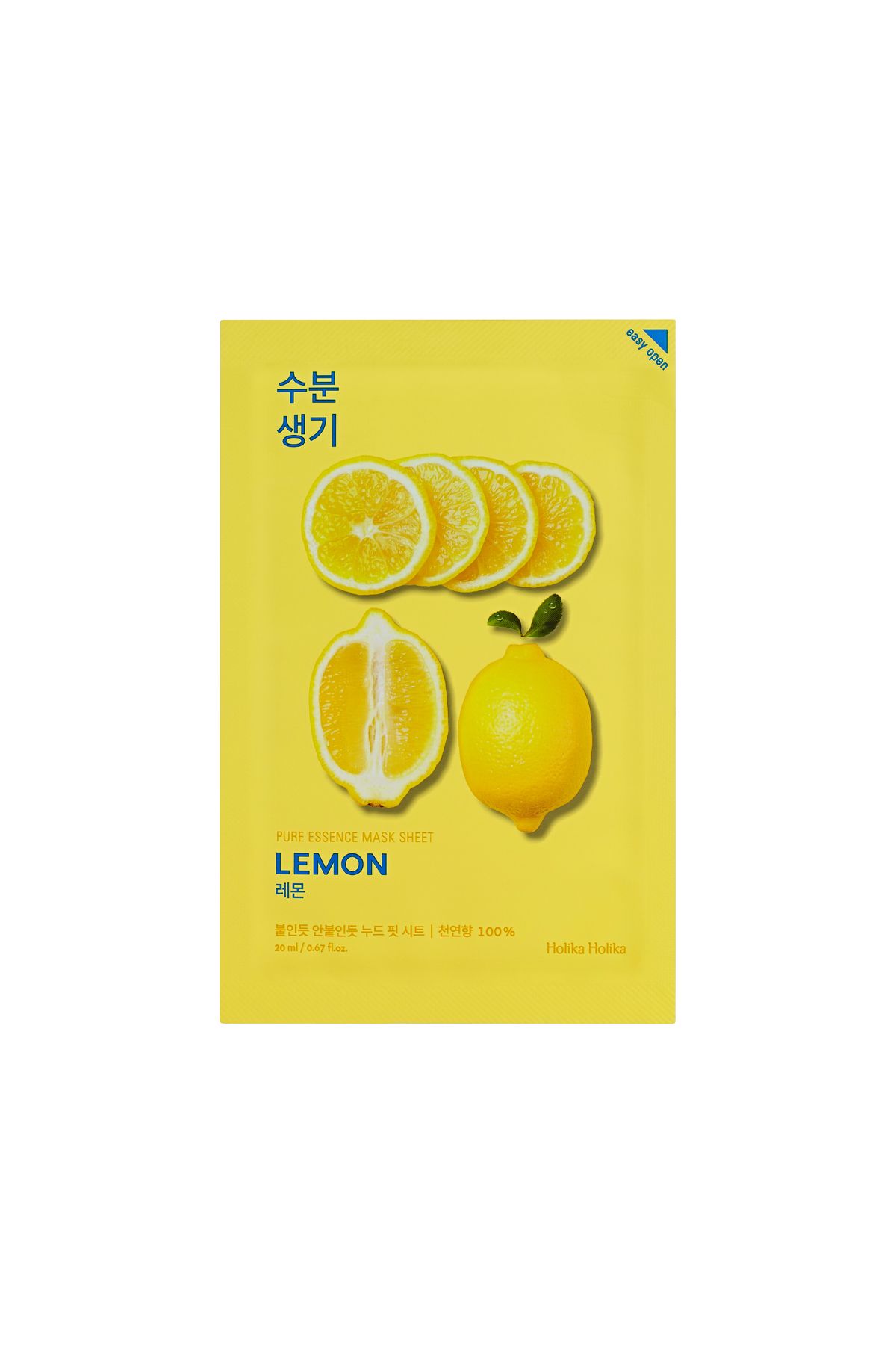 Holika Holika Pure Mask Sheet Lemon - Limon İçerikli Yüz Maskesi (1 Adet)