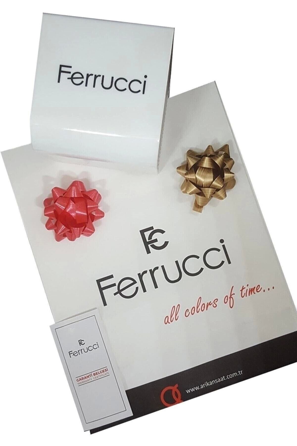 Ferrucci-Women's Wristwatch - Special Design on Steel Band 3Atm Water Resistant Silver-Gold 4