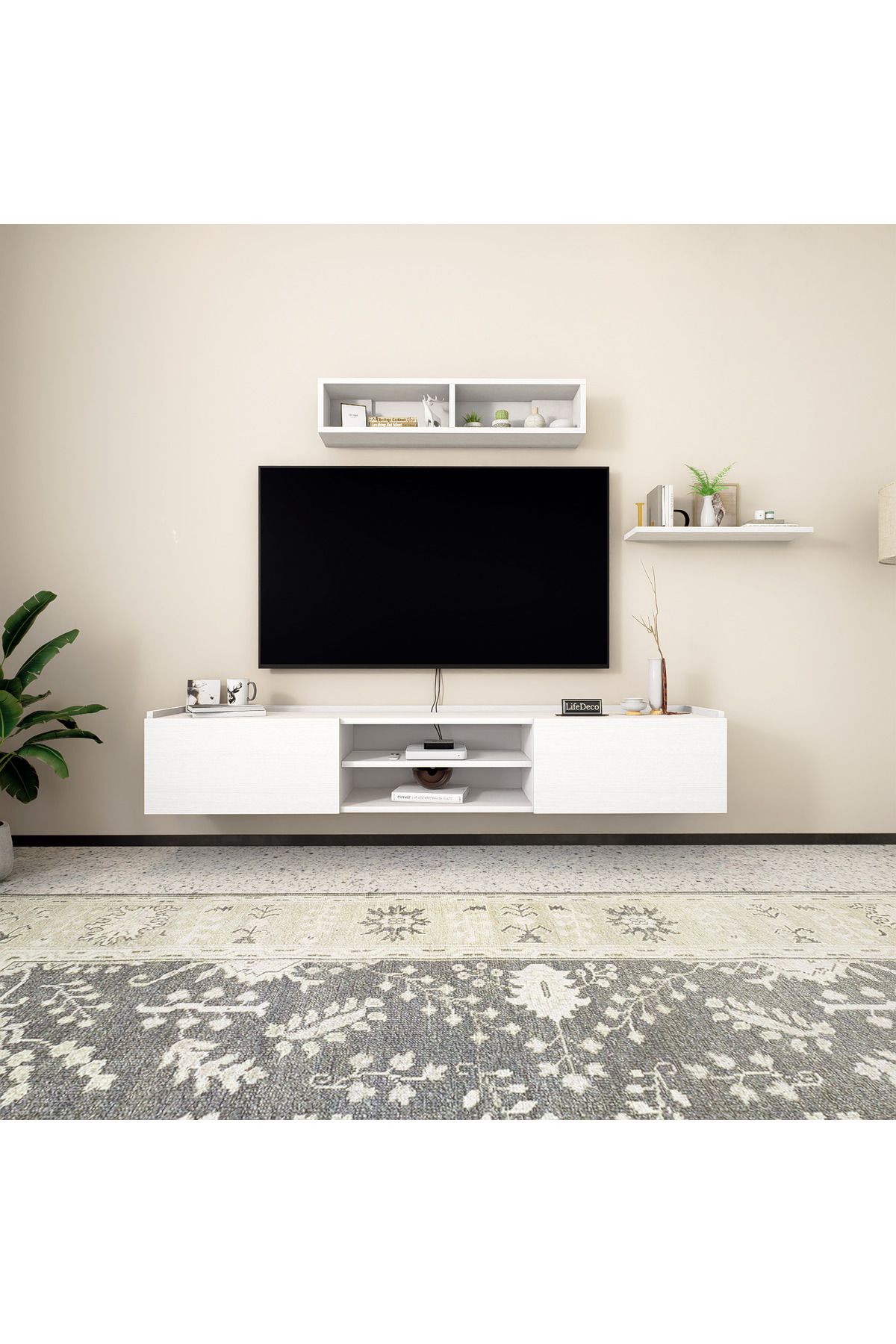 Life TV SEHPA ÜNİTESİ 180 CM 2 Lİ RAF SETİ DAHİL LD-2000-R7