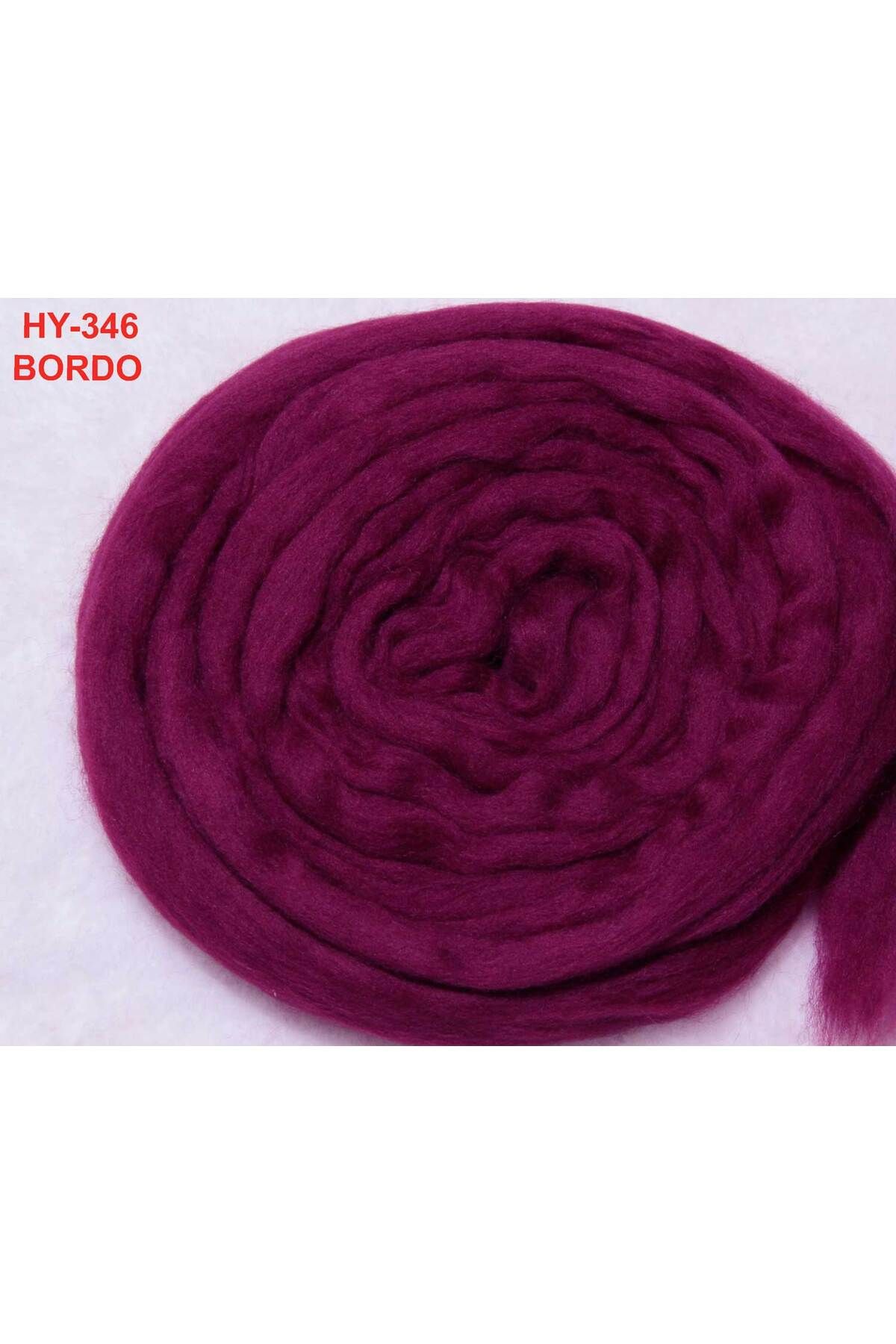 Hobi Keçe HOBİ KEÇE YÜNÜ ( 50 gr. Bordo rengi)