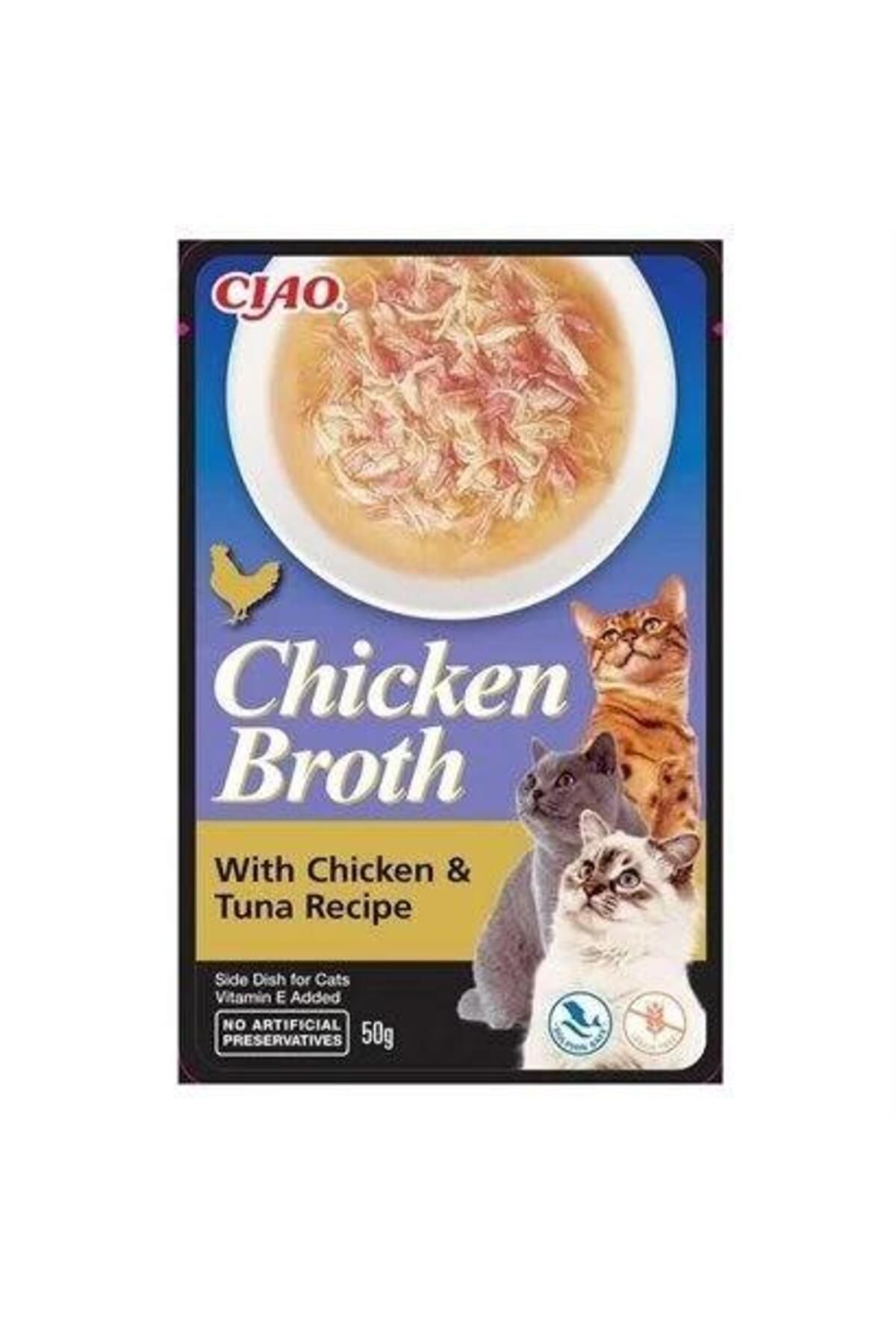 Ciao Chicken Churu Broth Ton Balıklı ve Tavuk Sulu Kedi Ödül Maması 50 Gr.