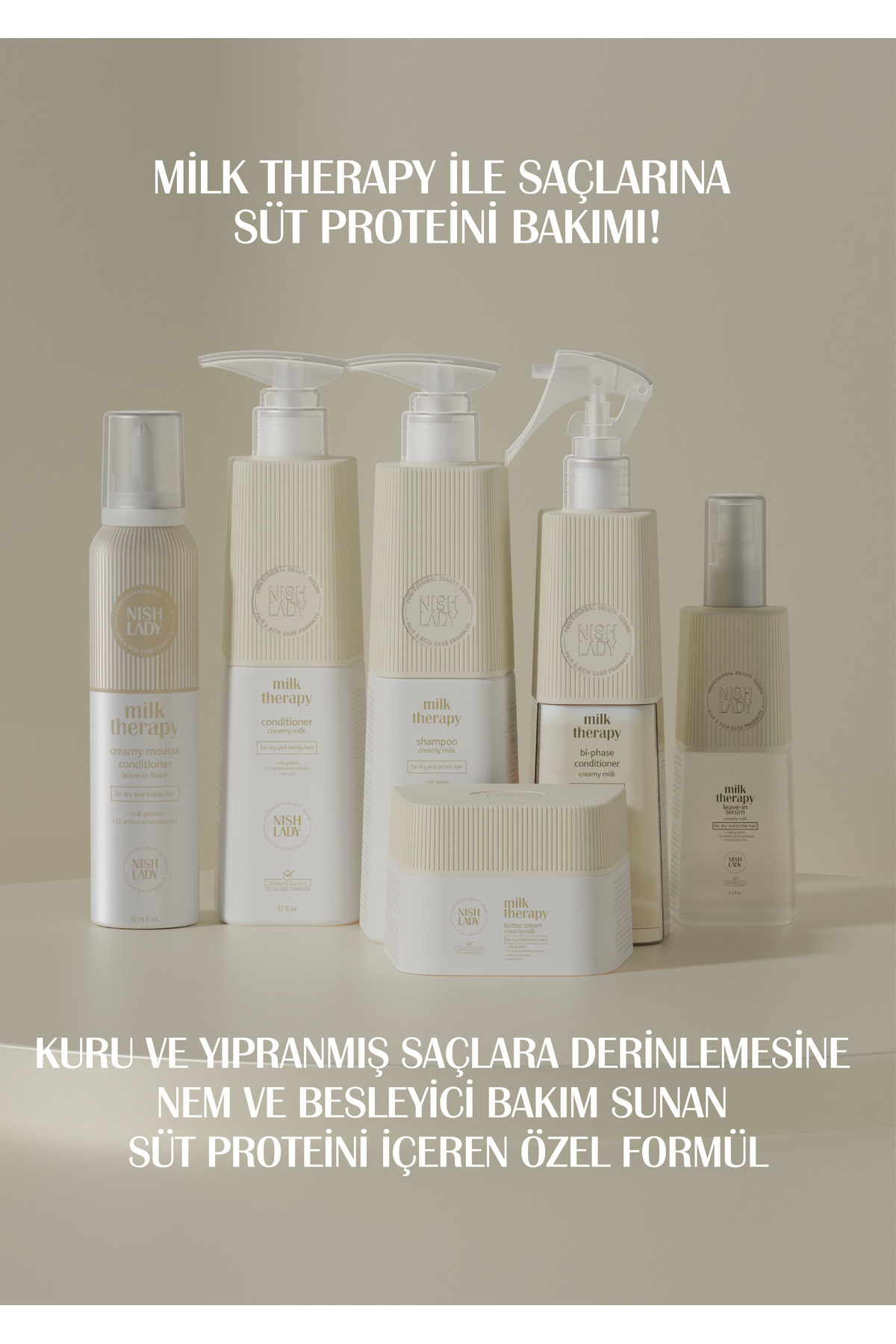 Milk Therapy Saç Kremi - Kuru Ve Yıpranmış Saçlara Yönelik Nemlendirici Saç Kremi — NLMTK503 — تصویر 6 از 6