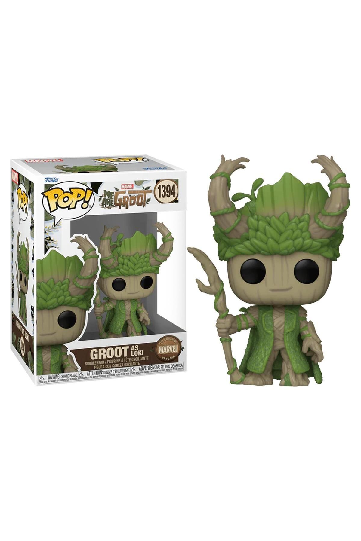 Funko Pop Marvel We Are Groot - Groot As Loki No:1394 Bobble-Head