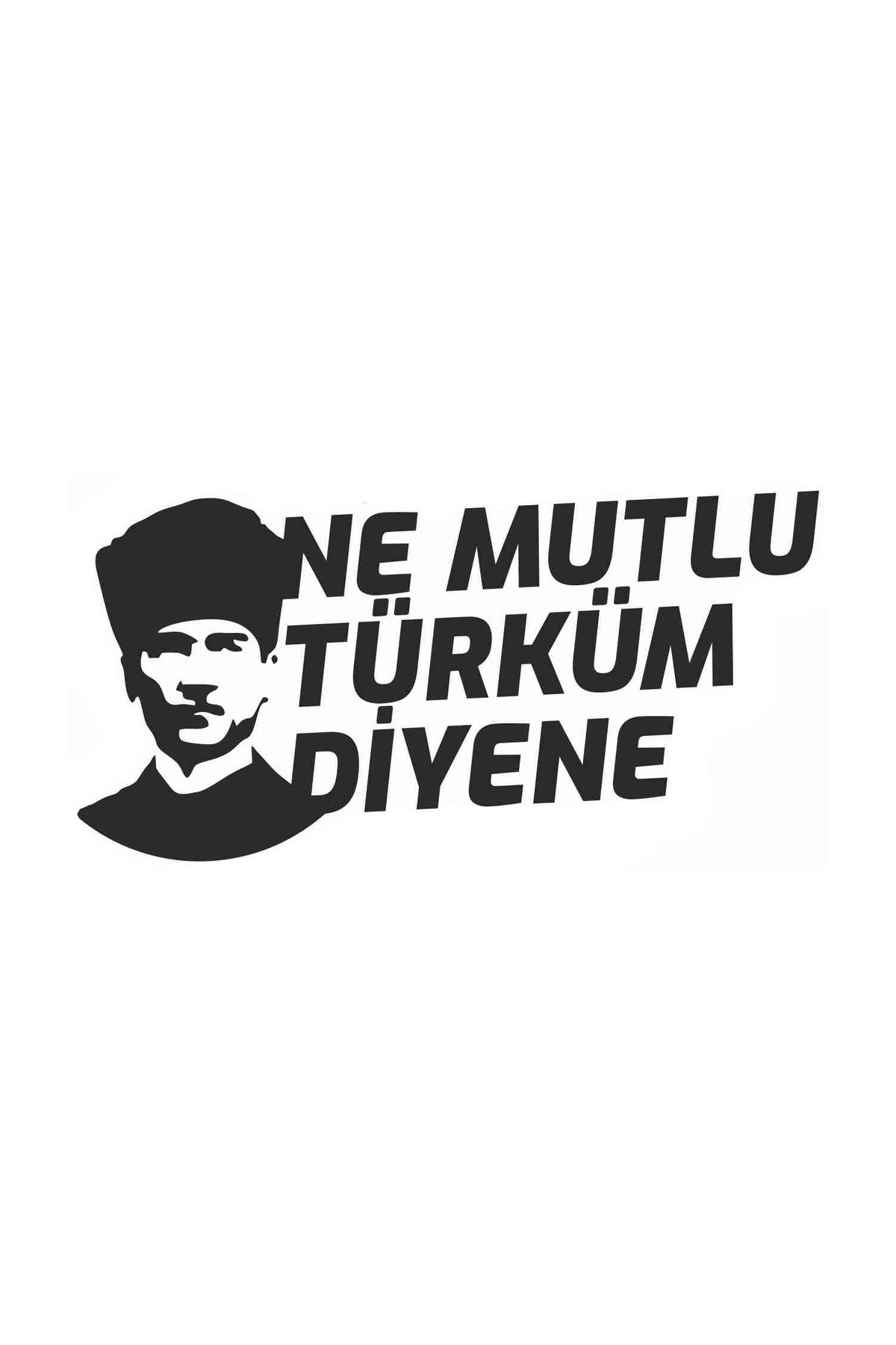 Kendorf Atatürk Ne Mutlu Türküm Diyene Sticker 20 X 10 Cm