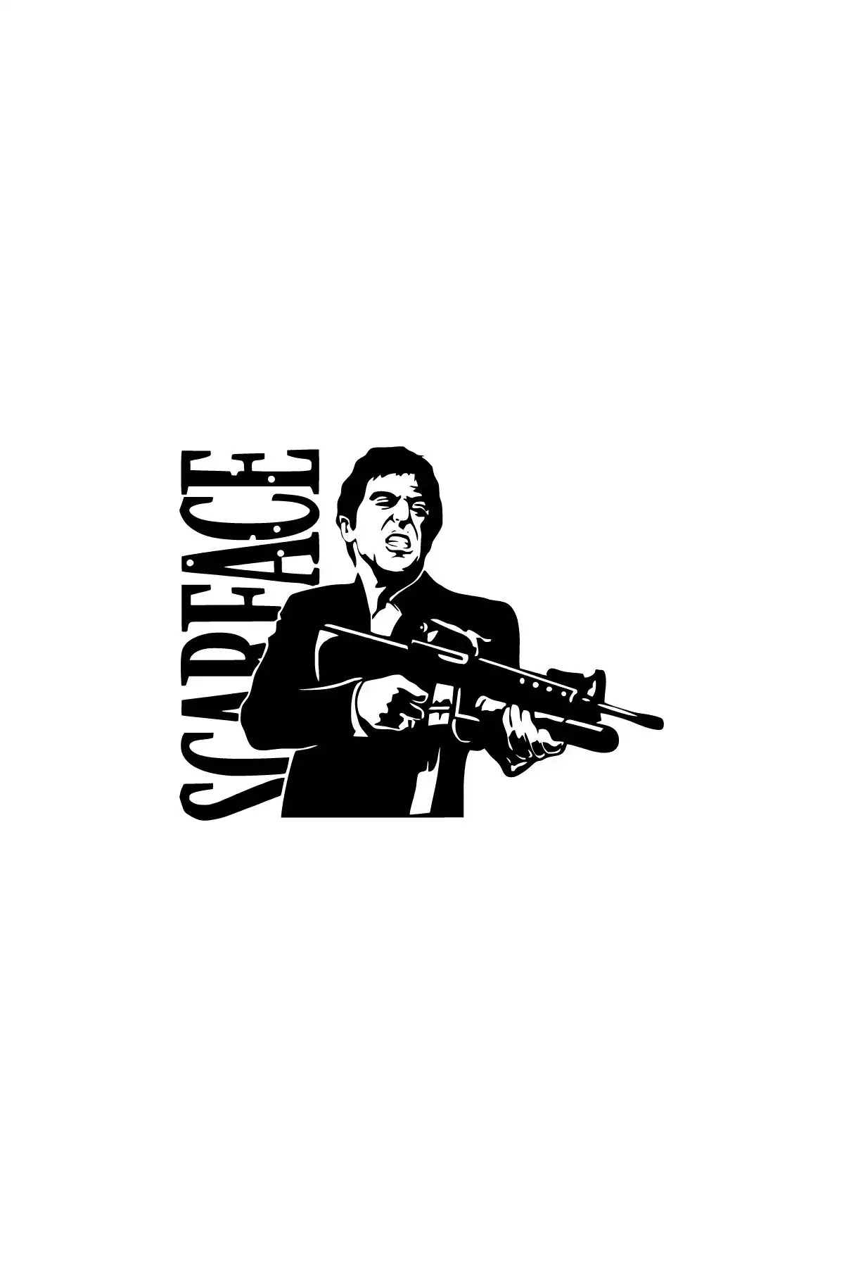 Scarface Sticker Name Allivo Scarface Wall Decor Sticker 40 X 32 cm- Trendyol