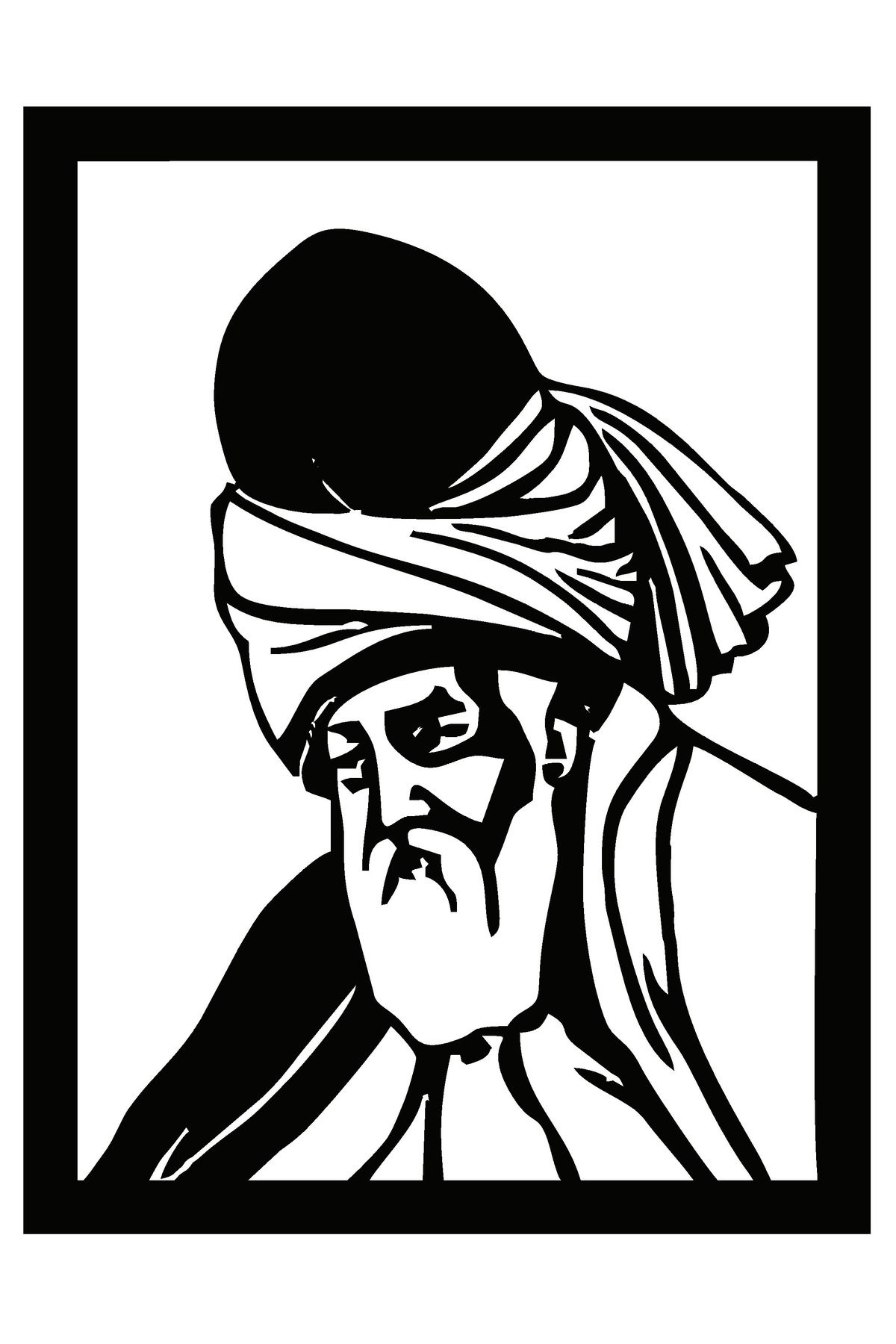 DesingONB Mevlana Sticker 10 X 13 Cm