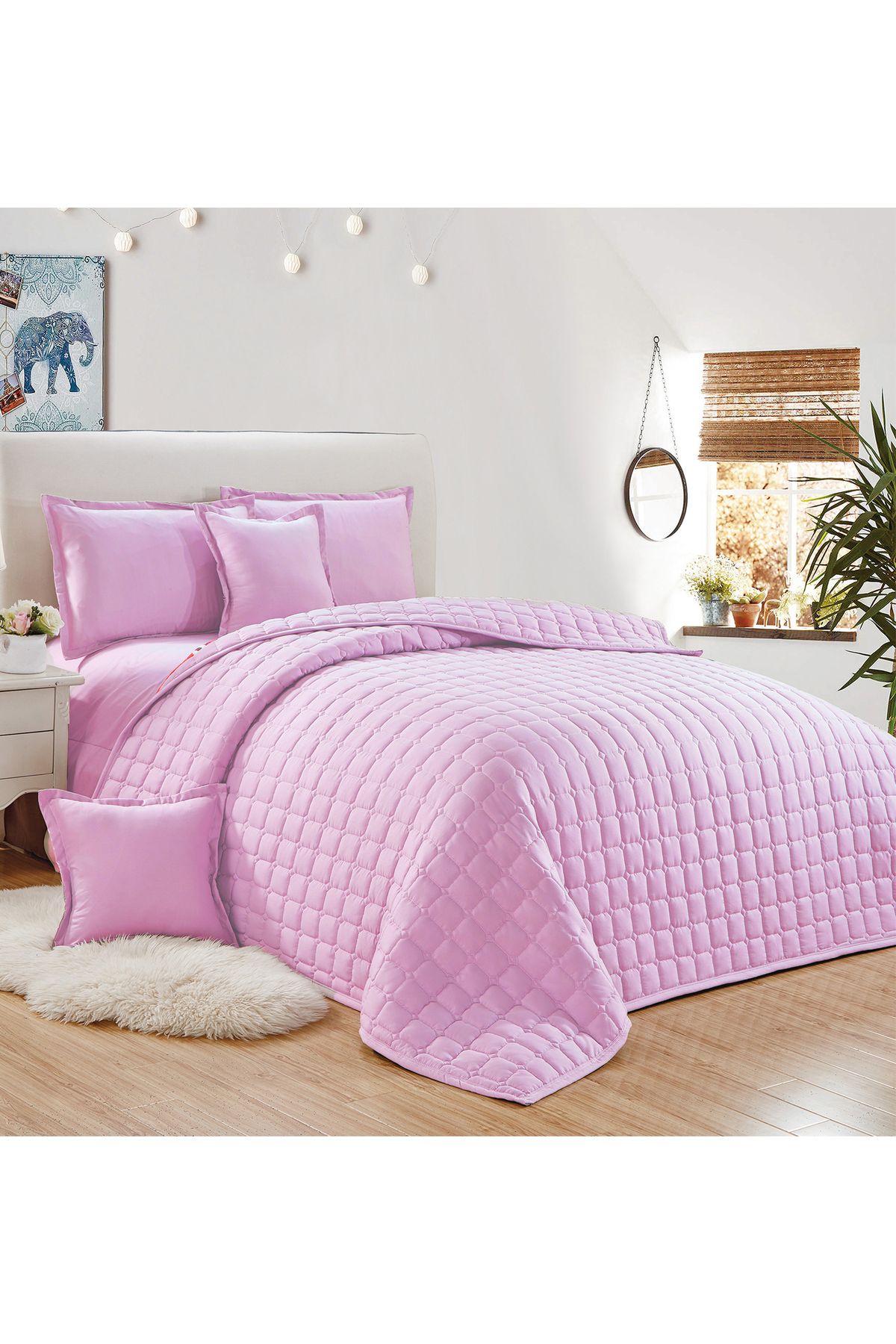 Generic-Compressed Comforter Set Double Size one color, 6 Pieces, King Size 5