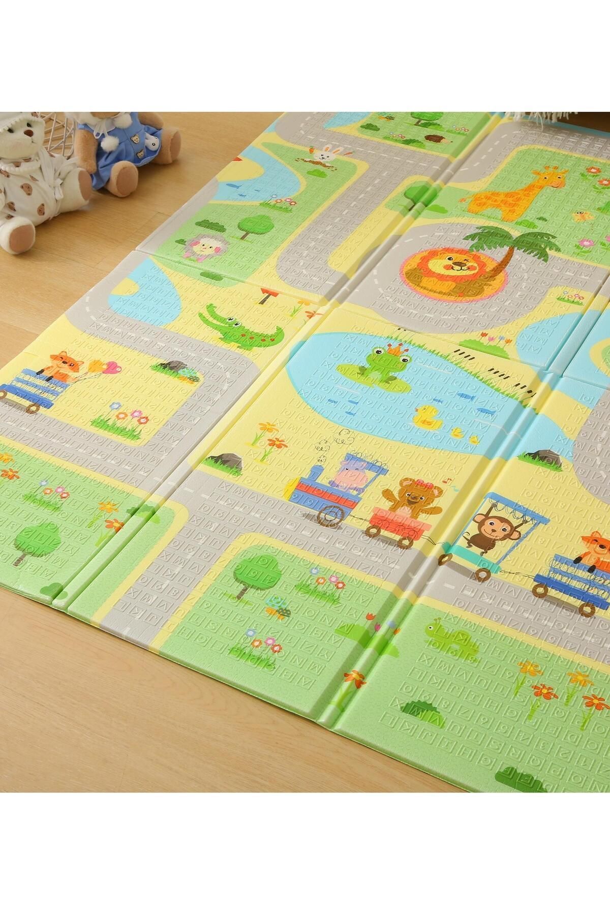 MooieBaby's Funny Zoo Katlanabilir Oyun Matı Eğitici Oyun Halısı 150 X 180 X 1 Cm fotoğrafı 6 (önizleme)