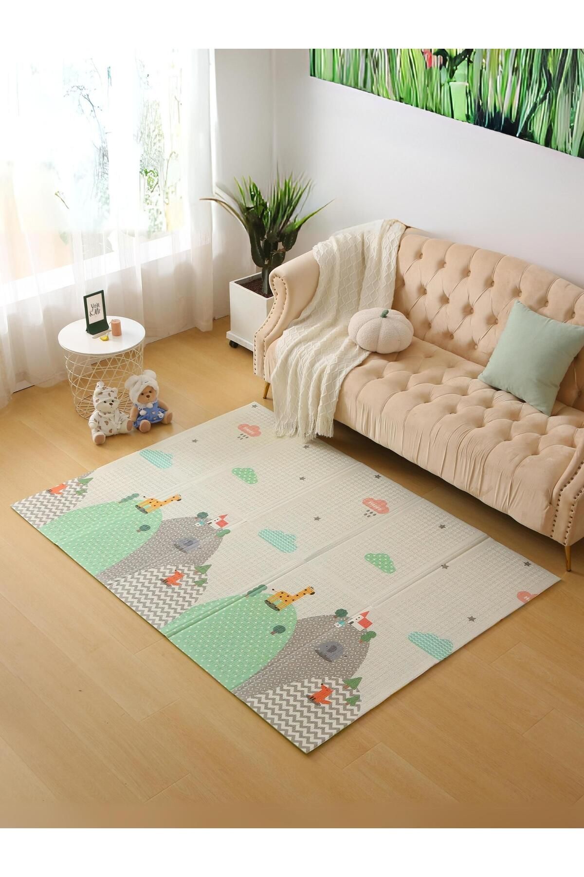 MooieBaby's Funny Zoo Katlanabilir Oyun Matı Eğitici Oyun Halısı 150 X 180 X 1 Cm fotoğrafı 2 (önizleme)