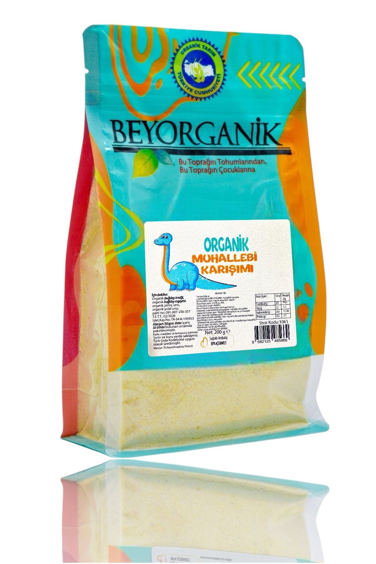 BEYORGANİK Organik Bebek Muhallebisi (YULAFLI) 200gr