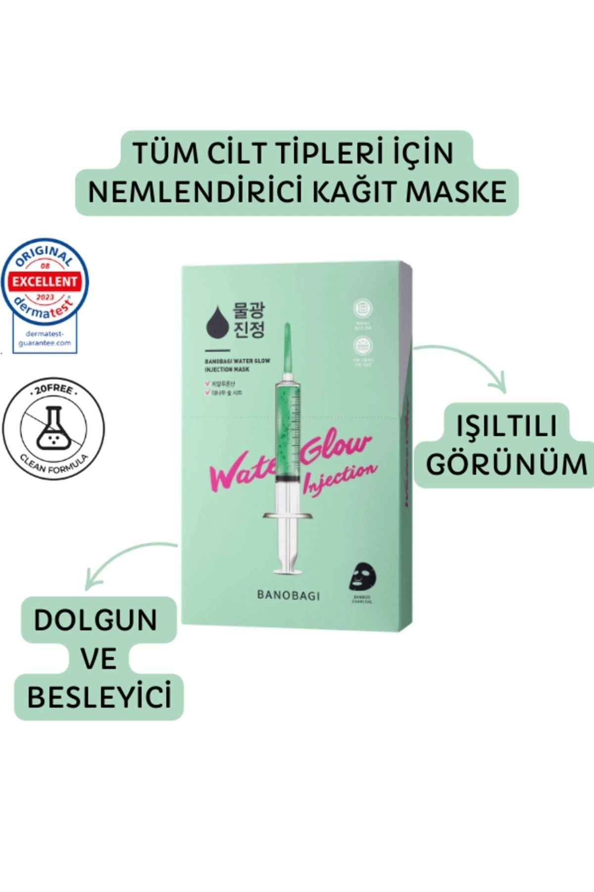 Banobagi White Jade Booster Mask (Ton eşitleyici parlaklık veren maske)