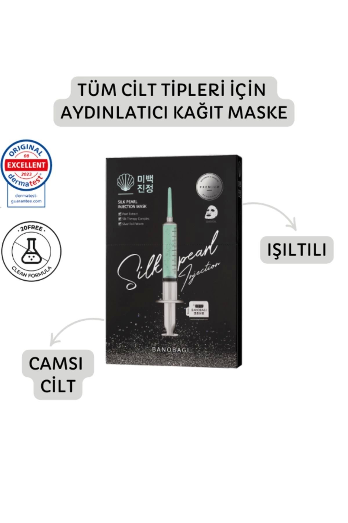 Banobagi Silk Pearl Booster Mask ( Cam Cilt etkili ışıltı veren maske)