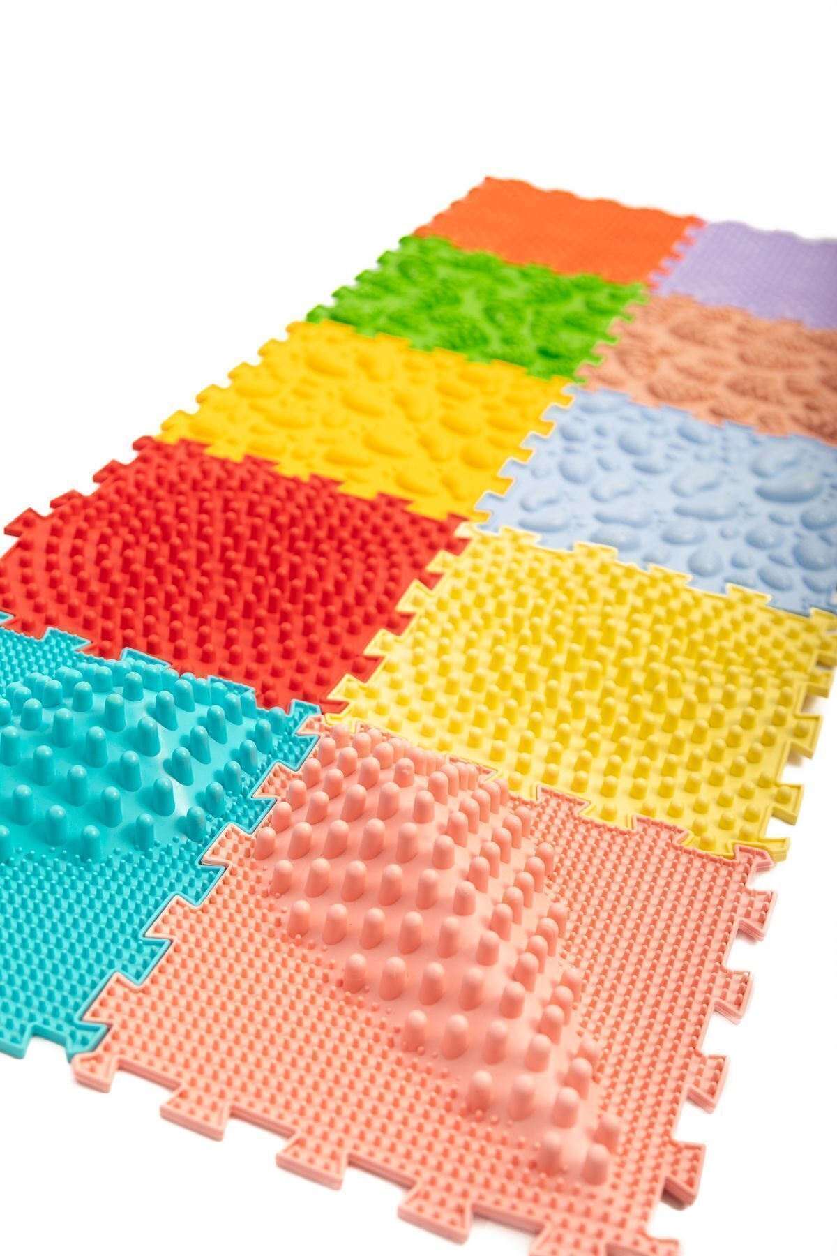 Ortohalı 10 Modüllü Ortopedik Halı Çocuk Duyu Matları Puzzle Çocuk Masaj Halıları Oh104 fotoğrafı 5 (önizleme)