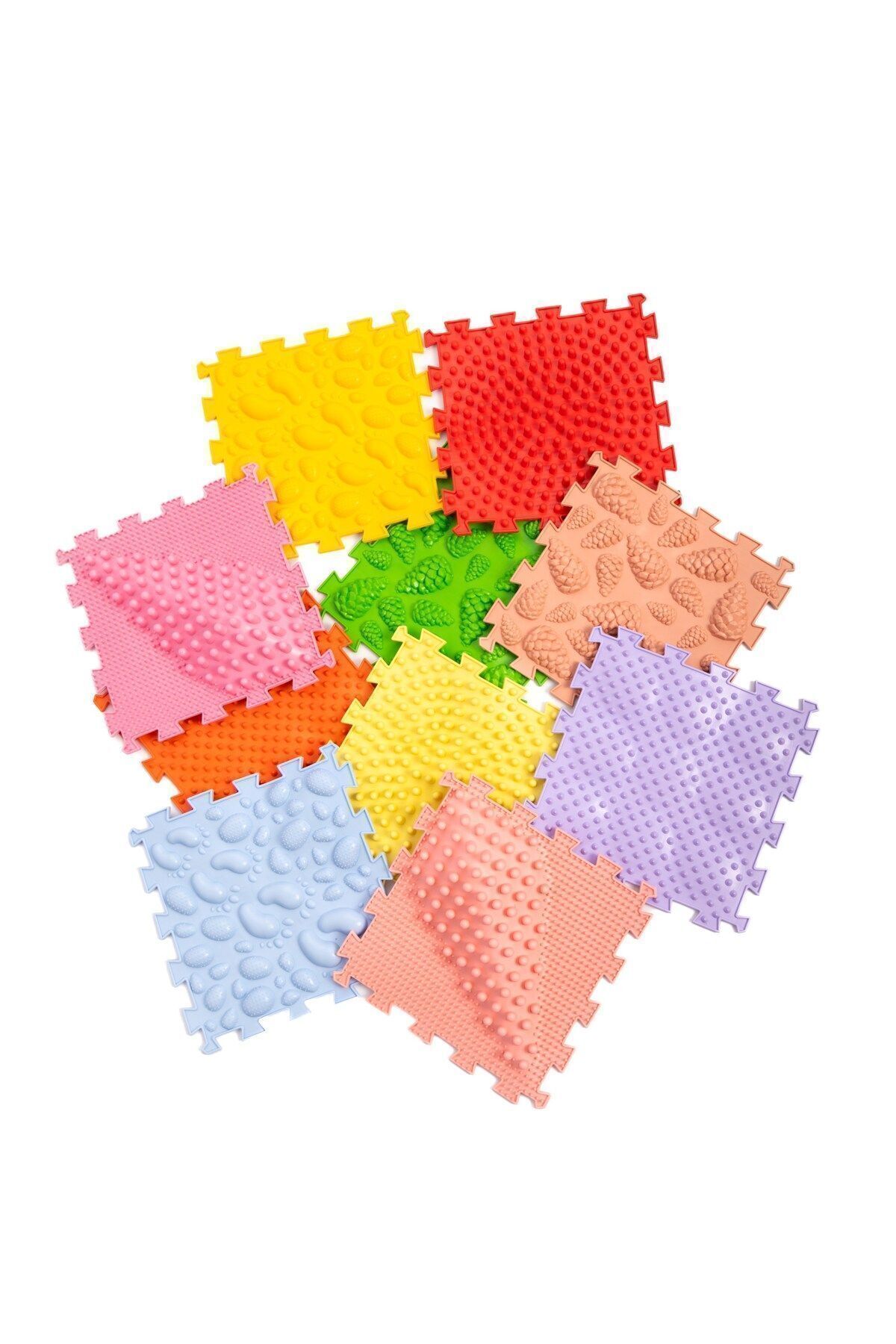 Ortohalı 10 Modüllü Ortopedik Halı Çocuk Duyu Matları Puzzle Çocuk Masaj Halıları  OH105 fotoğrafı 4 (önizleme)