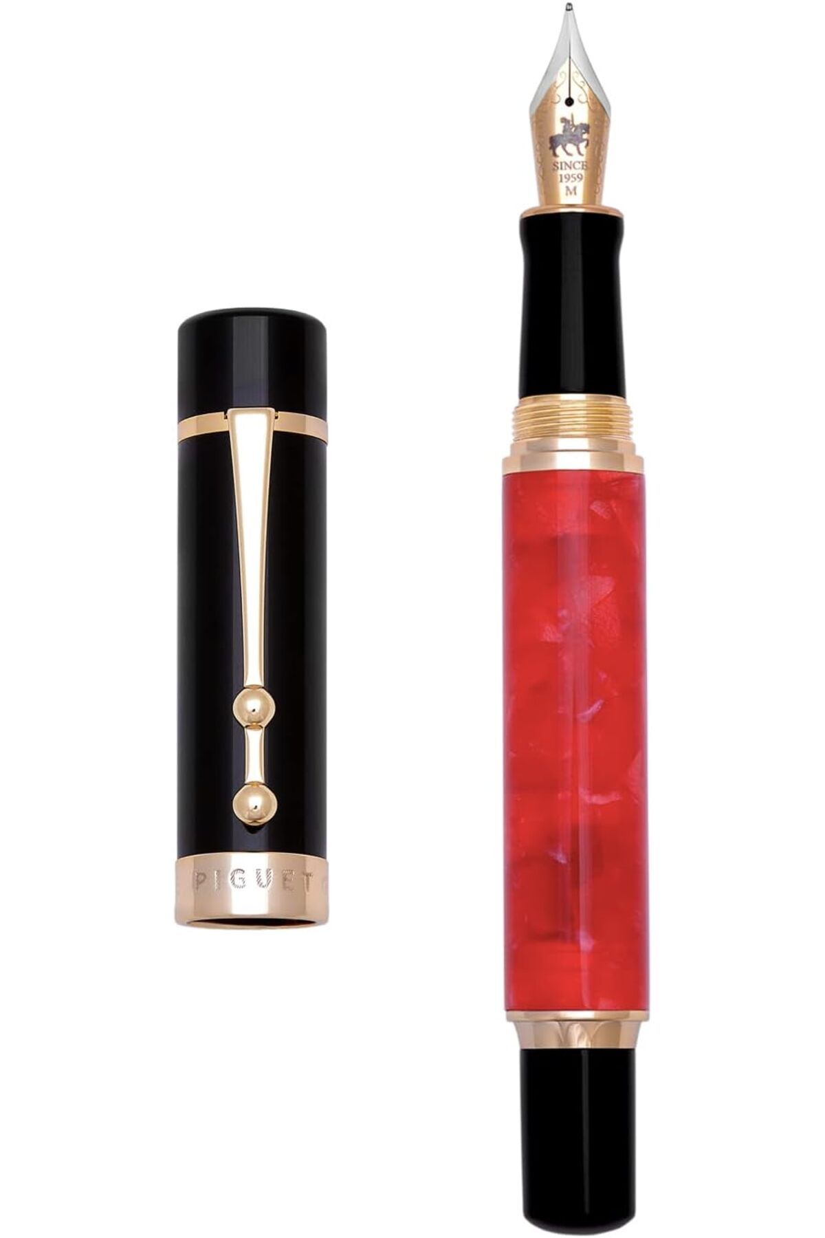 STOREMAX buxystorem - Altın Kaplama Uçlu Lüks Taurus Tükenmez ve Dolma Kalem (Dolma Kalem, Rouge) trendym