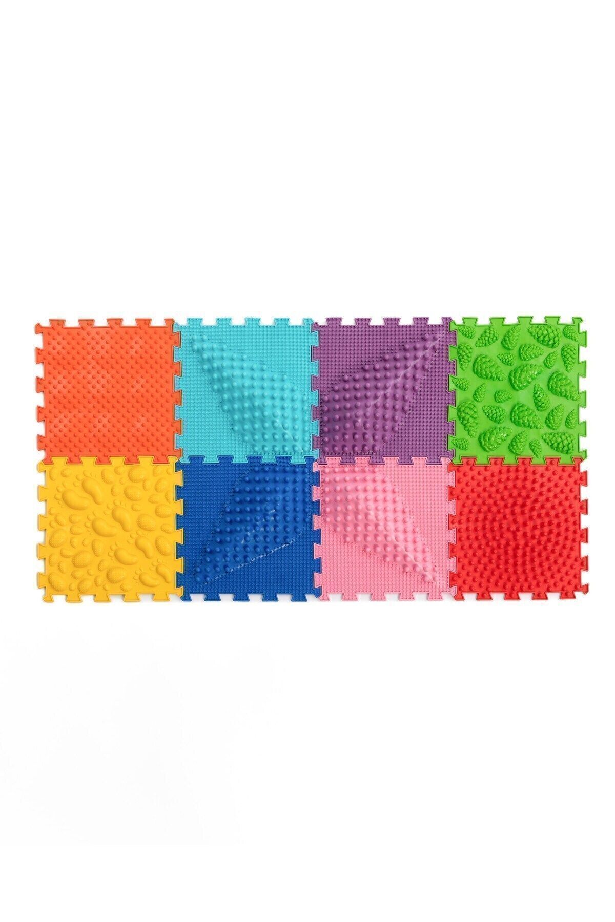 Ortohalı 8 Modüllü Ortopedik Halı Çocuk Duyu Matları Renkli Puzzle Çocuk Masaj Halıları Oh801 fotoğrafı 4 (önizleme)