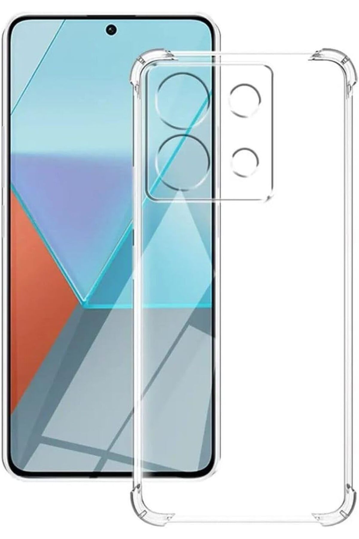 STOREMAX cmllashop İLETİŞİM Xiaomi Redmi Note 13 5G Kapak Kamera Korumalı Airbag Antishock Köşe Koruma