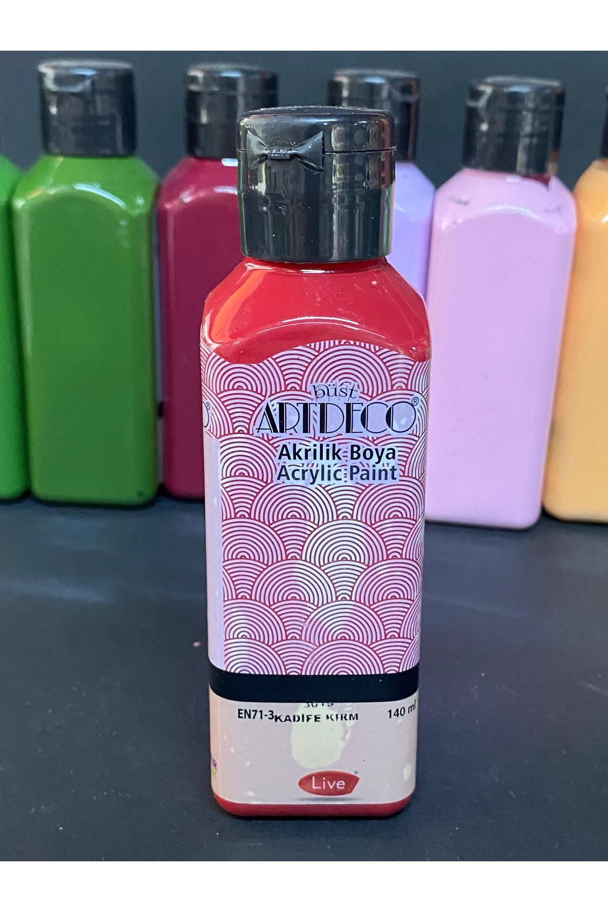 Artdeco Akrilik Boya 140ml. Kadife Kırmızı