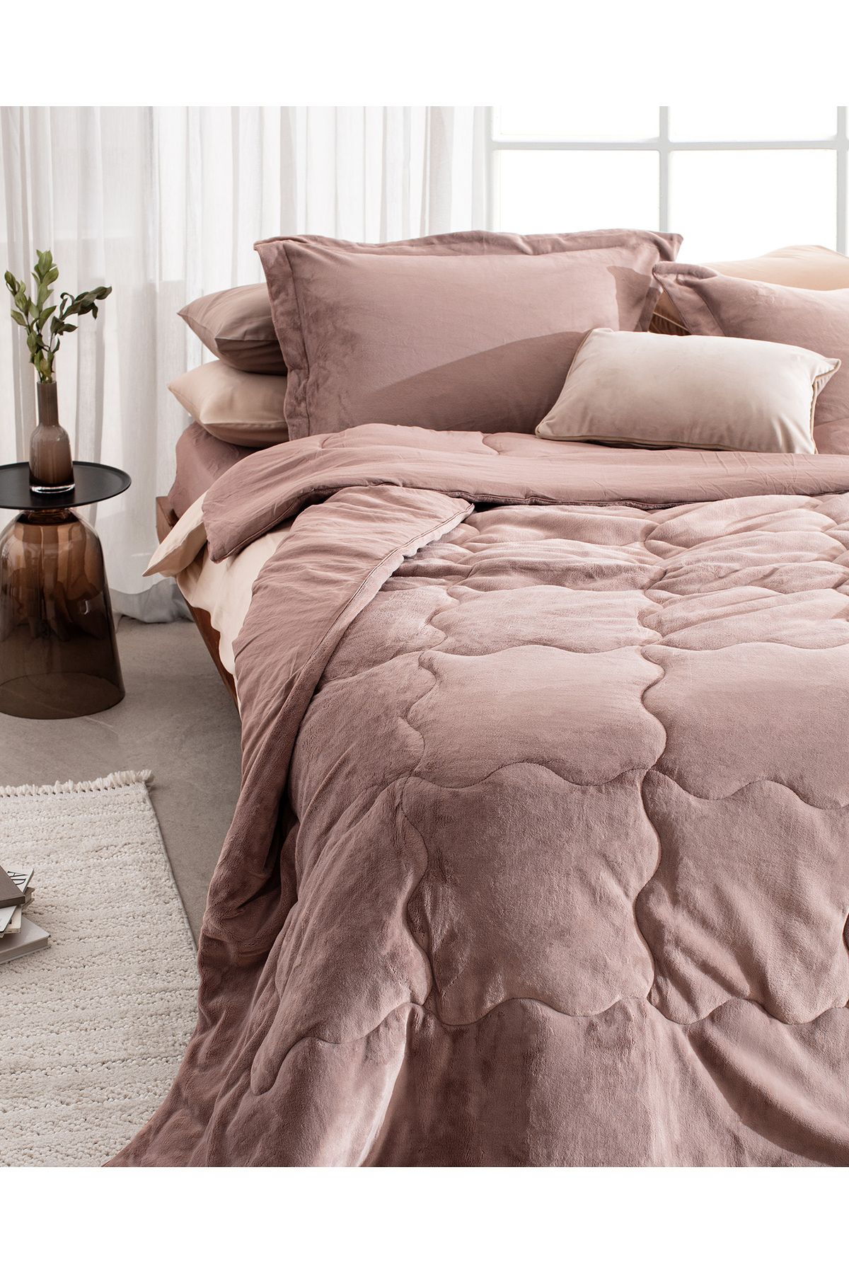 Madame Coco-Kaira Double Comforter Set - Powder 2