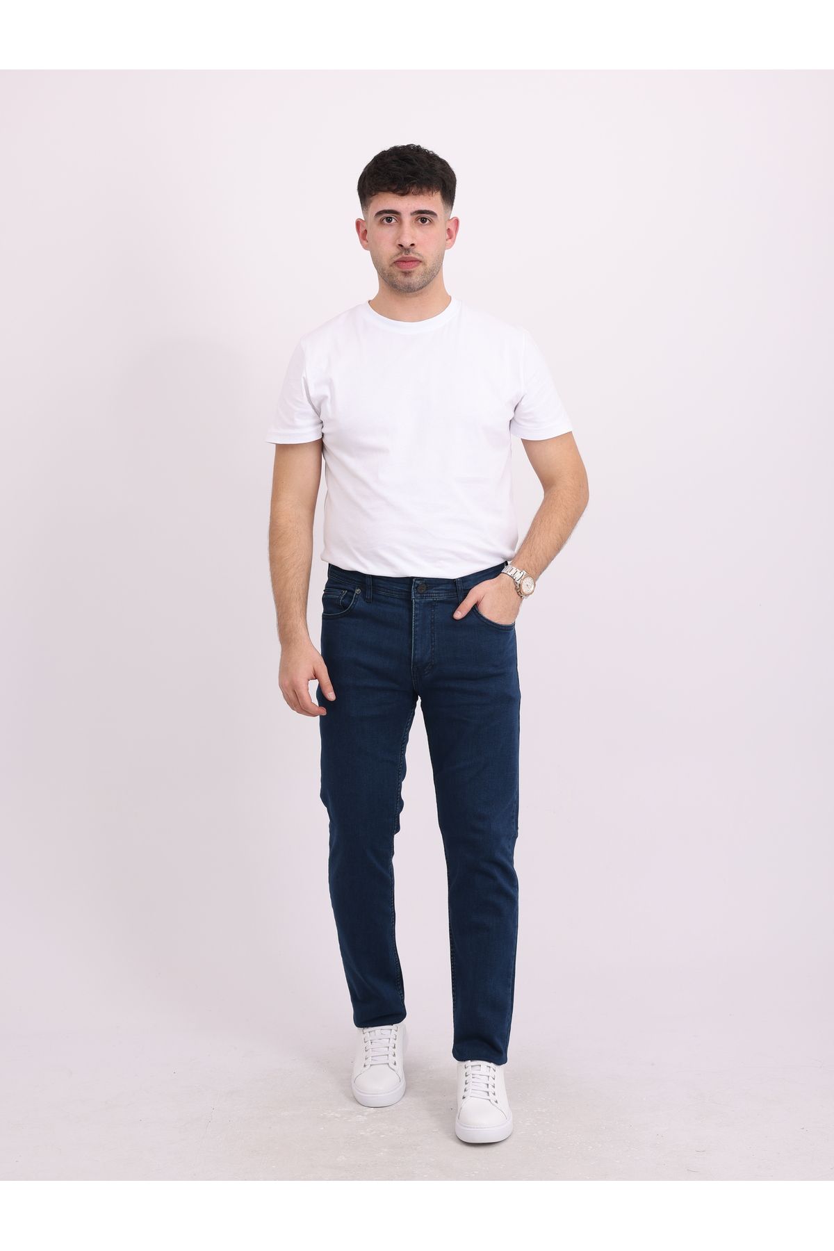 LOCUS JEANS Erkek Yeşil Tint Regular Fit  Fermuarlı Boru Paça Likralı Kot Pantolon LCS62832008