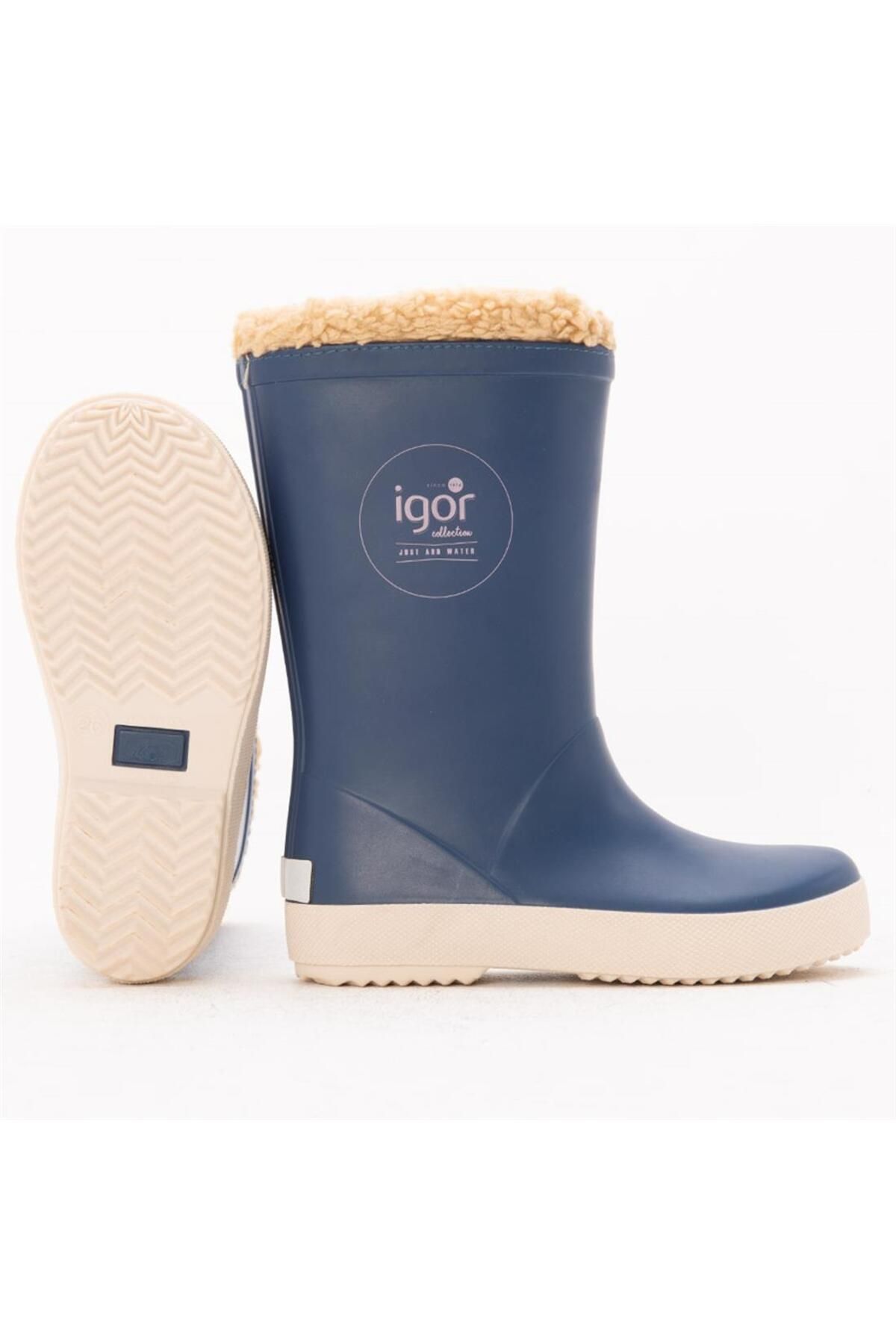 IGOR-W10207 Splash Nautico Παιδικές γούνινες μπλε μπότες βροχής 5