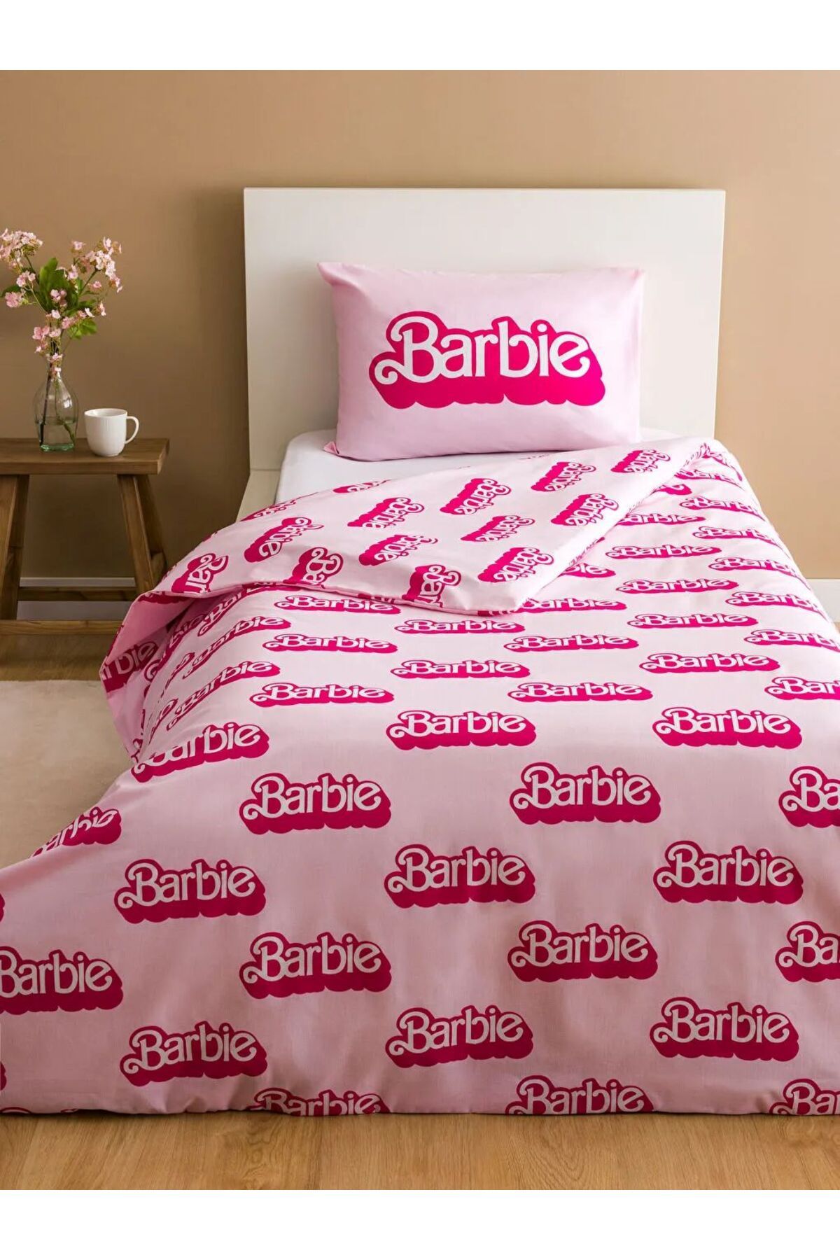 LC Waikiki LCW HOME Pembe Barbie Baskılı Çocuk Nevresim Seti  LCWK STORE