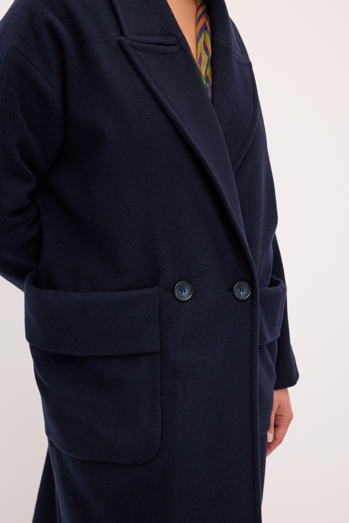 Love My Body  Cep Detaylı Kaban - Görsel 3