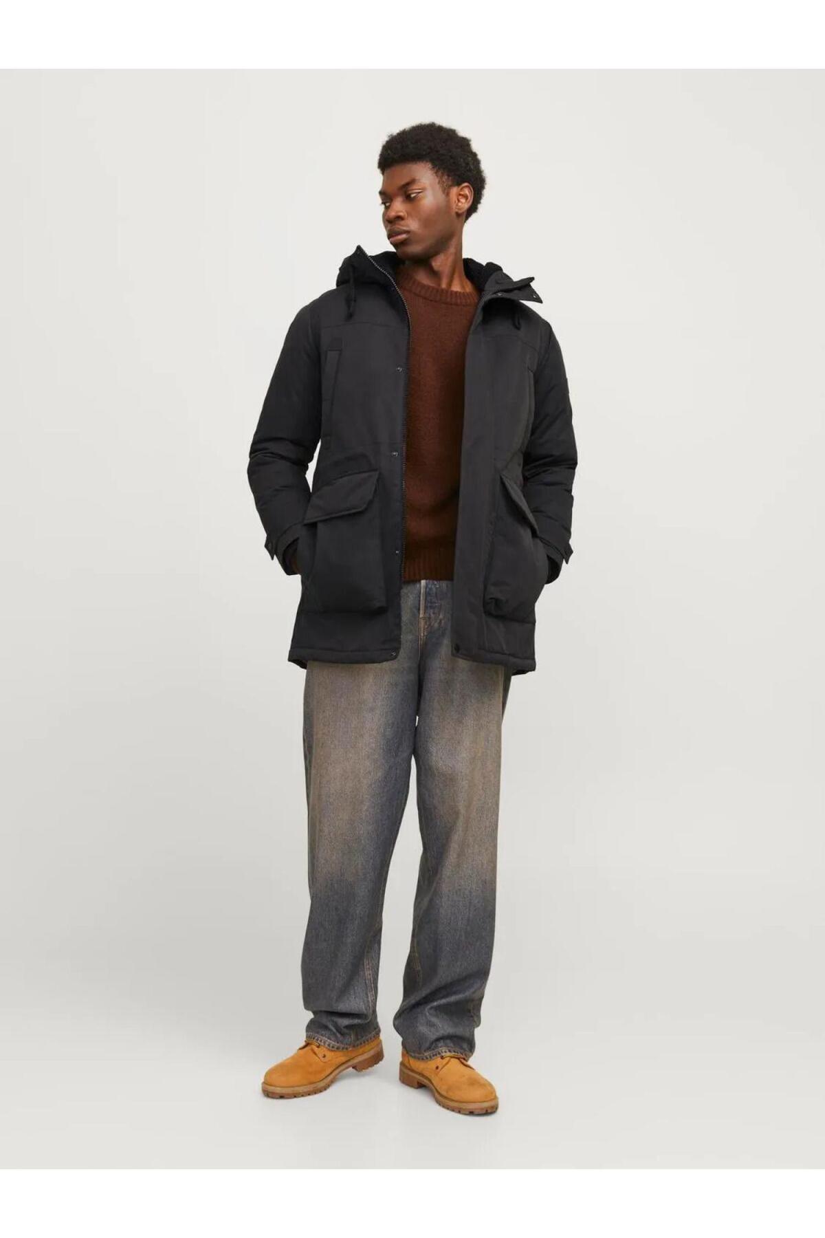 کاپشن مردانه راسته آستین استاندارد | جک اند جونز Jack & Jones 12256995 - تصویر 3