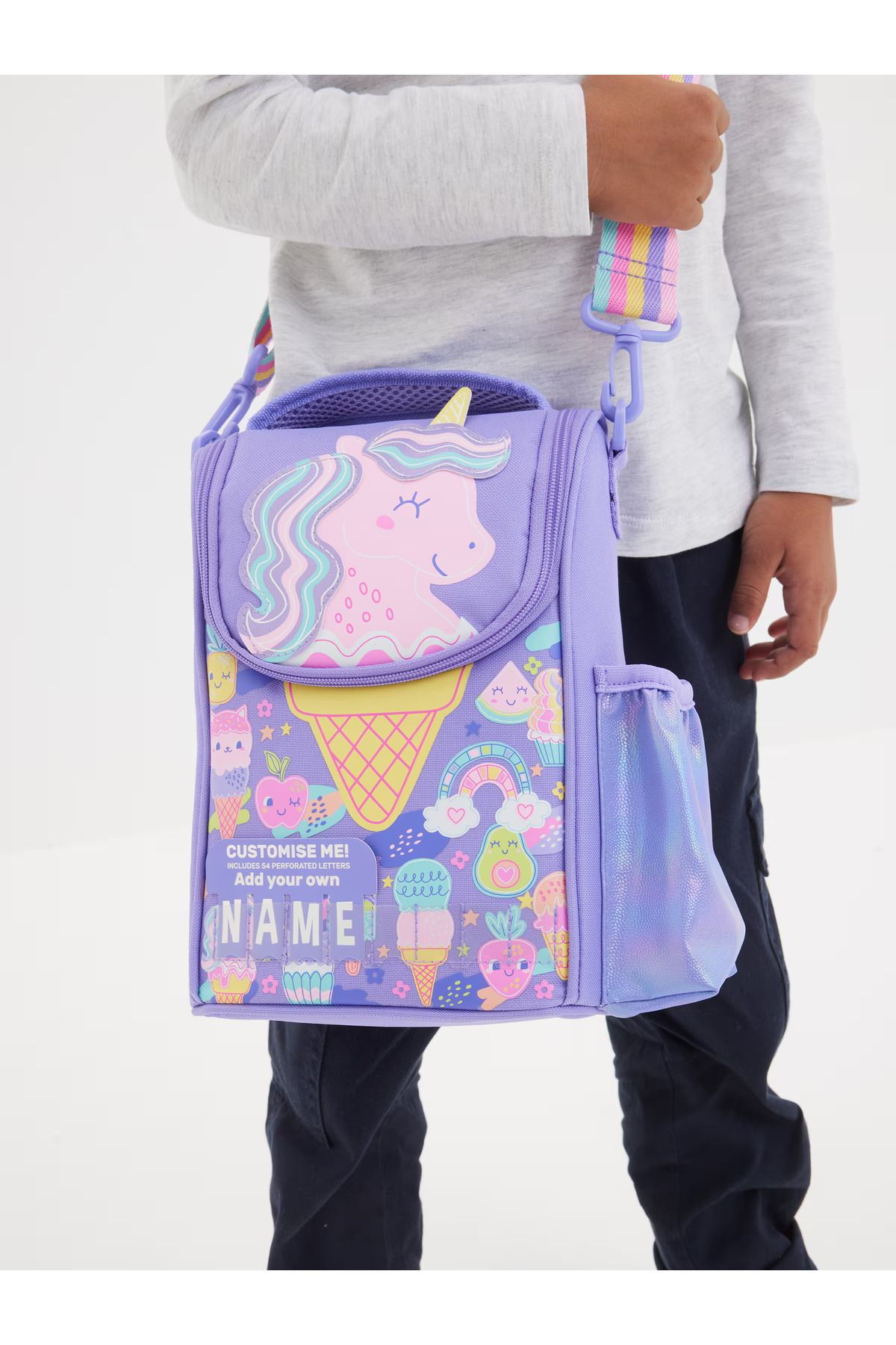 SMIGGLE UNICORN MEYVE VE DONDURMA DESENLİ TERMAL BESLENME ÇANTASI