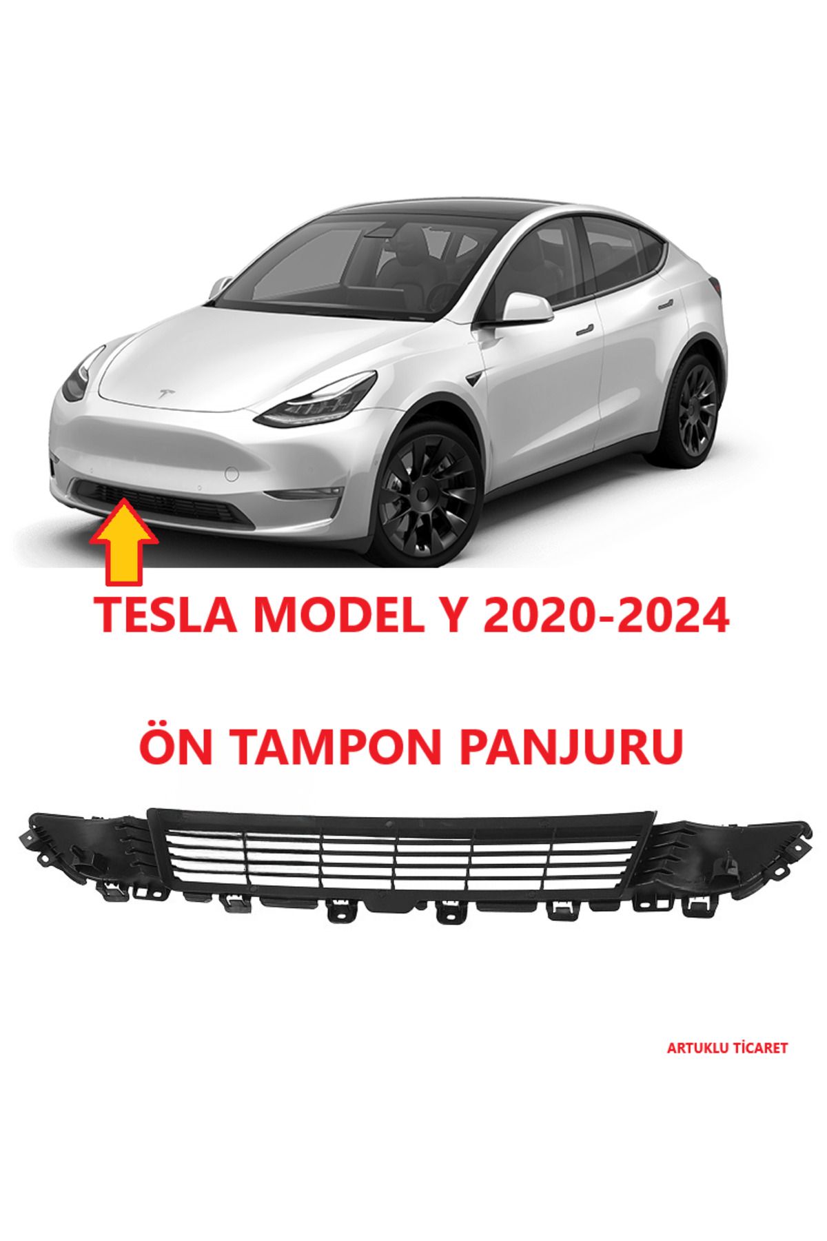 ARTUKLU TİCARET TESLA MODEL Y 2020-2024 ÖN TAMPON PANJURU