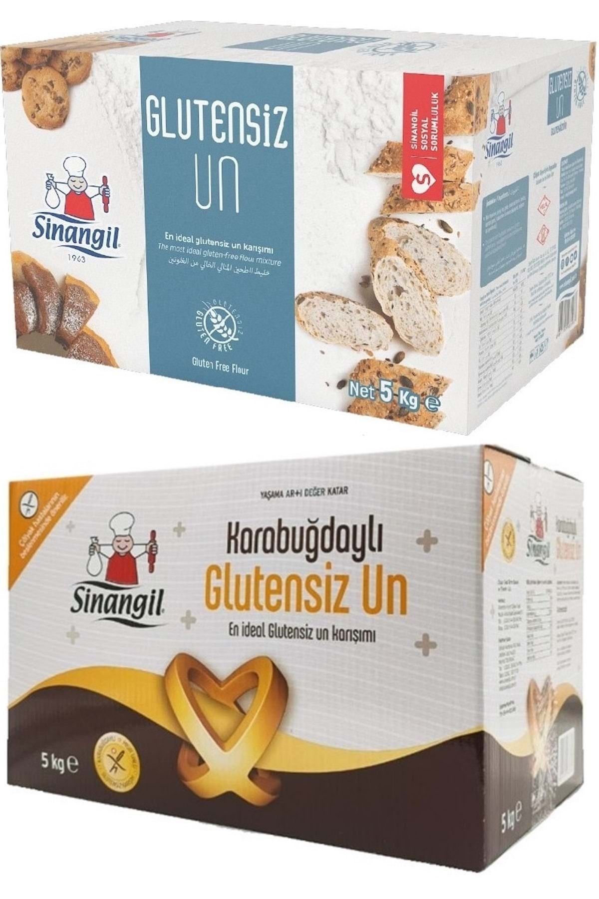 Sinangil Glutensiz Un 5kg (5000gr) + Glutensiz Karabuğdaylı 5kg (5000gr) Toplam:10kg