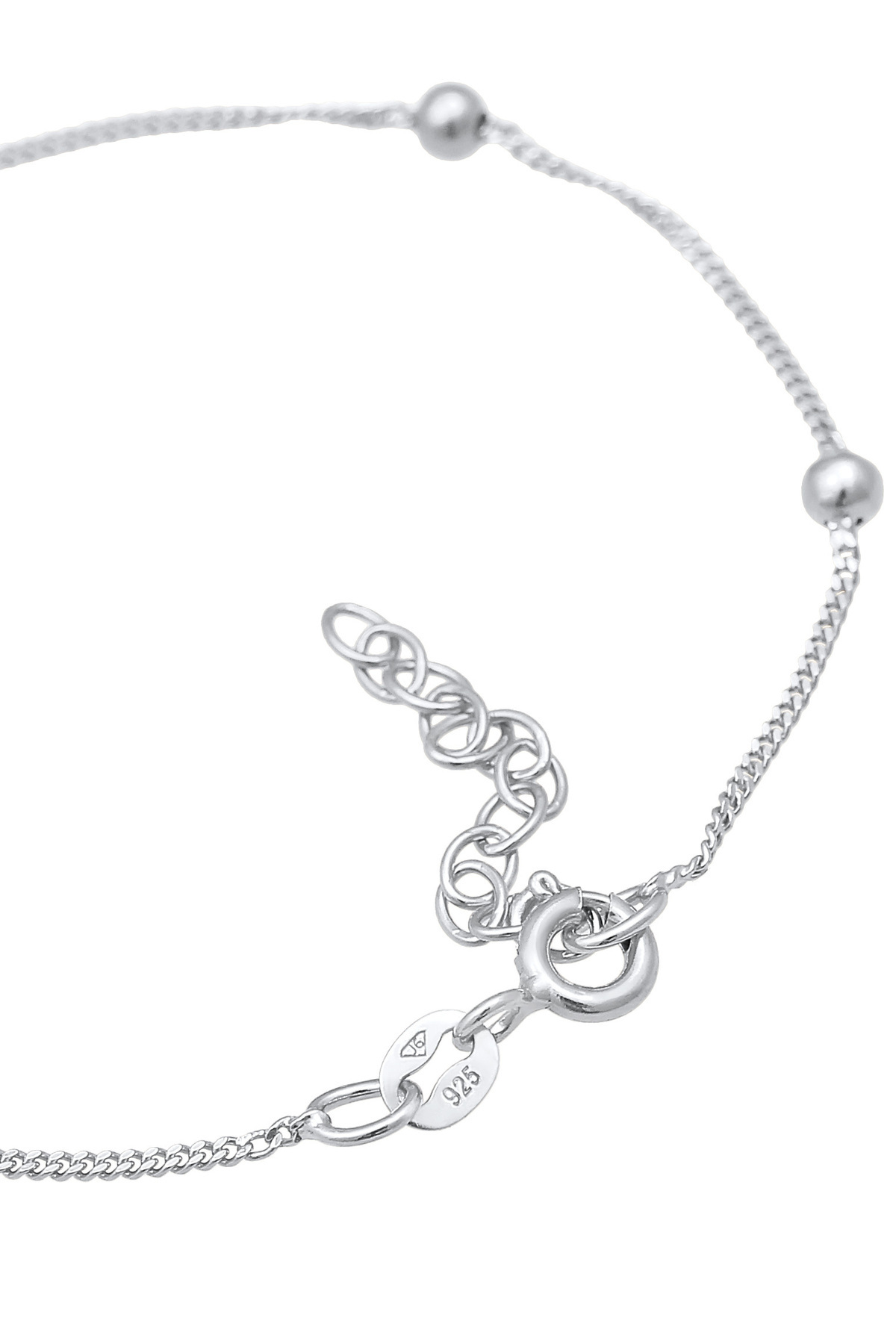 ELLI-Armband Damen Choker Plättchen Anhänger Boho Poliert in 925 Sterling Silber 4