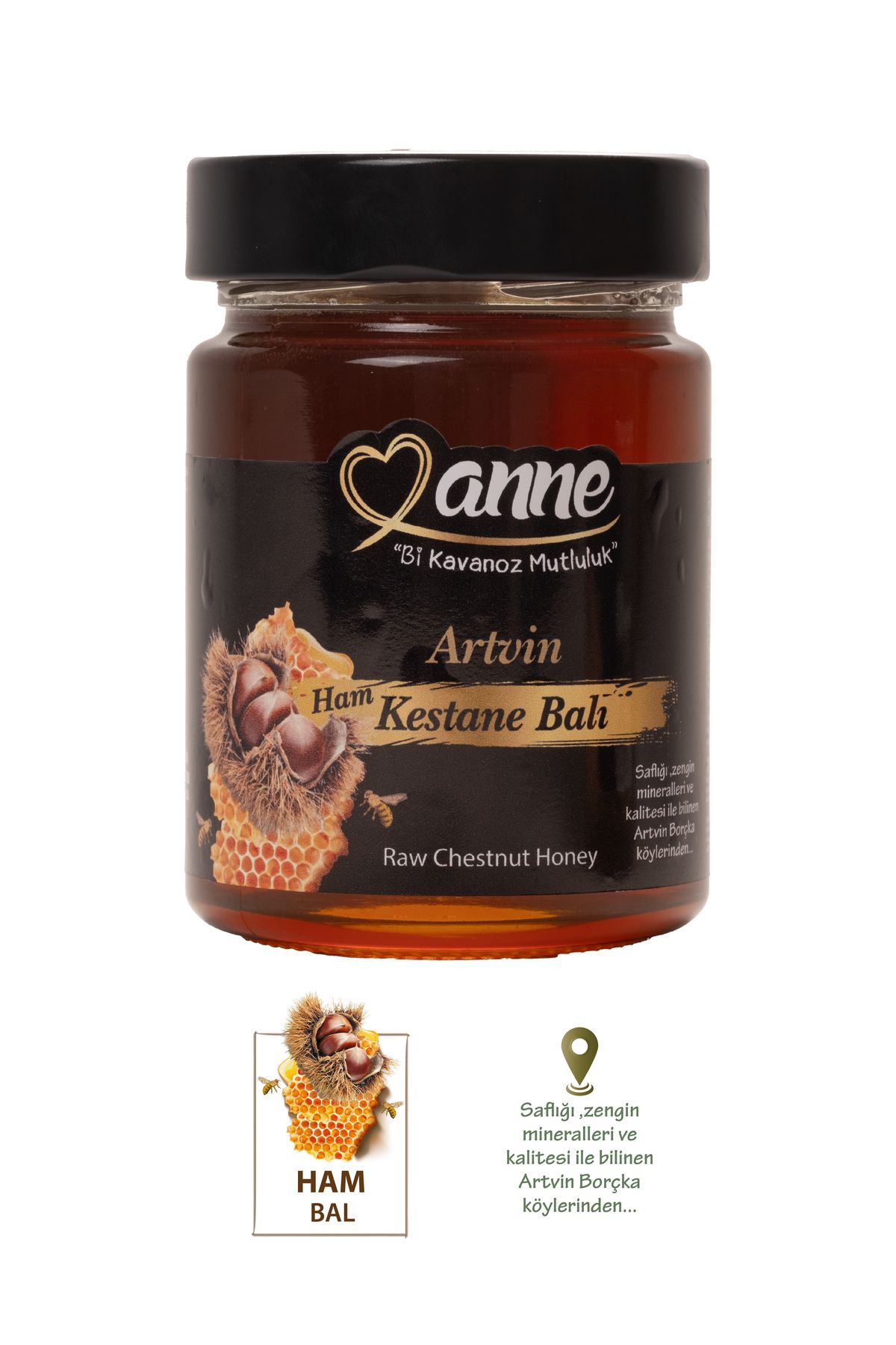 Anne Artvin Ham Kestane Balı 400g