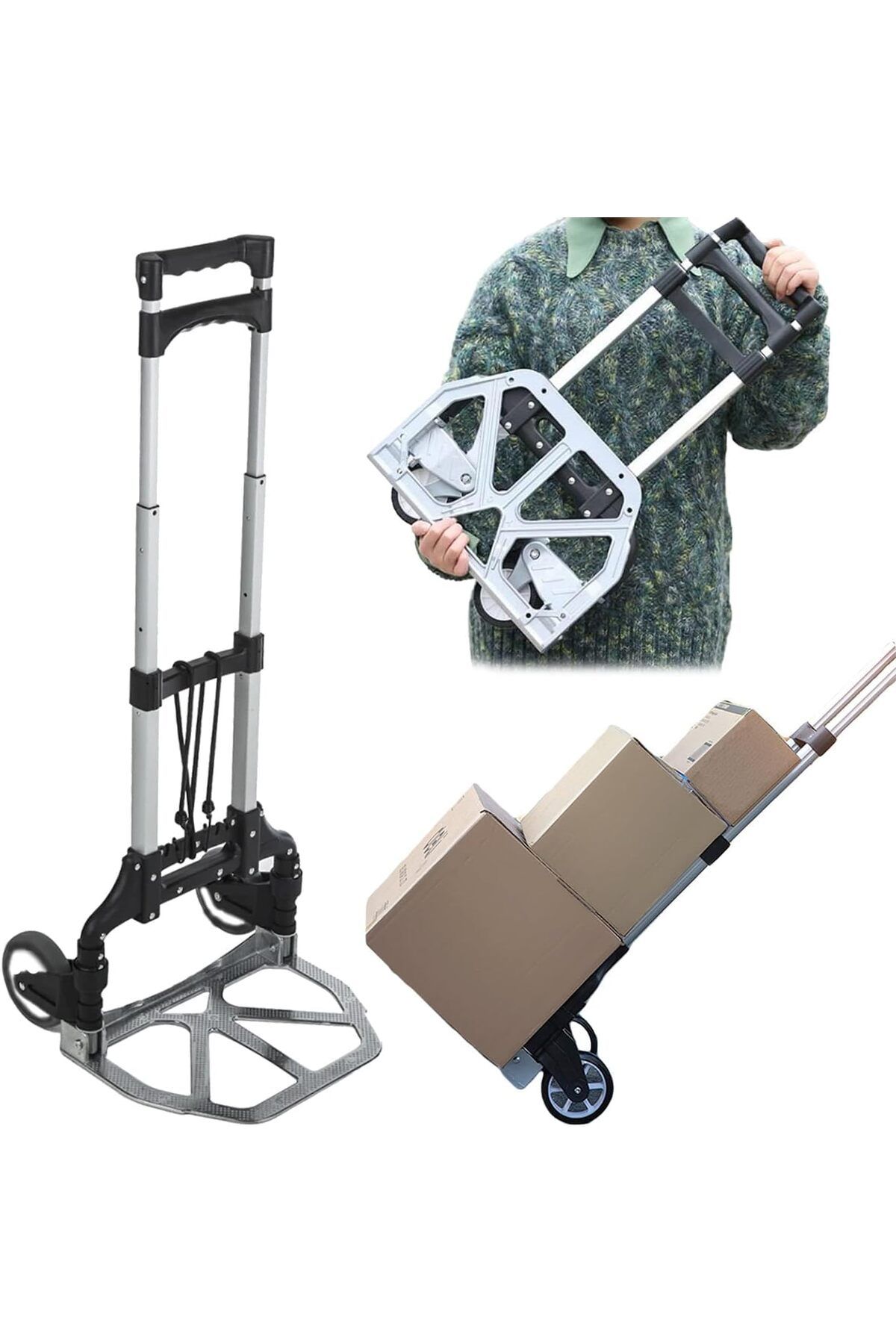 STOREMAX lbstorex Multi Fonksiyon Katlanır 70 Kg Kapasiteli Portatif Koli Taşıma Aracı Newdsng 1116818