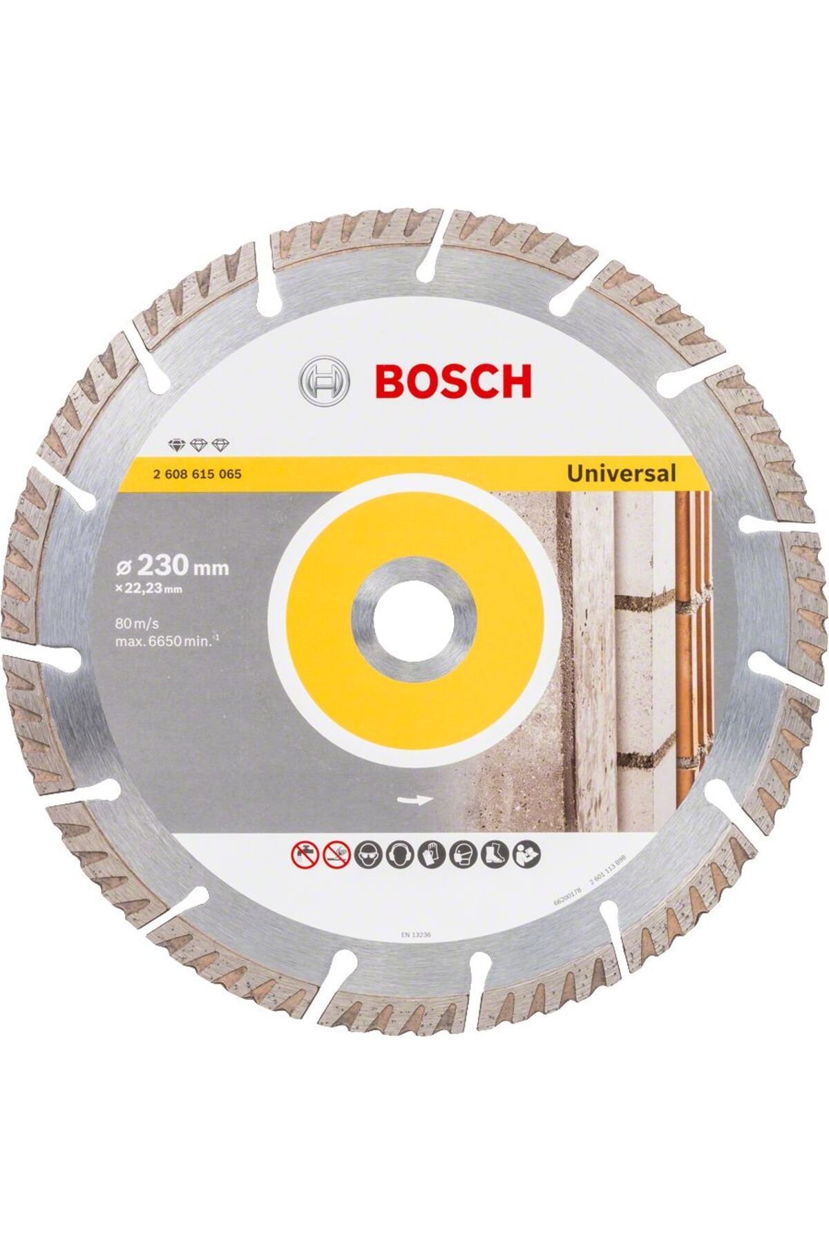 Bosch - Standard Seri Genel Yapı Malzemeleri İçin Elmas Kesme Diski 230 mm