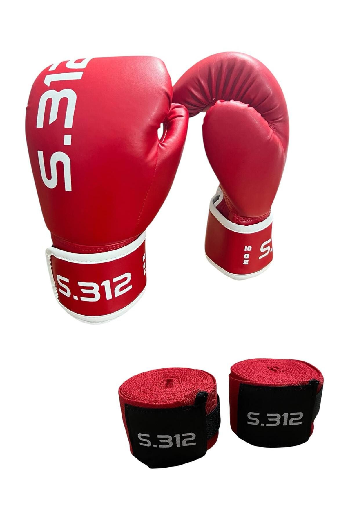 SIFIR312 Boks Eldiveni Bandaj Set Kick Boks Eldiveni, Muay Thai Eldiveni, Maç ve Antrenman Eldiveni + Bandaj