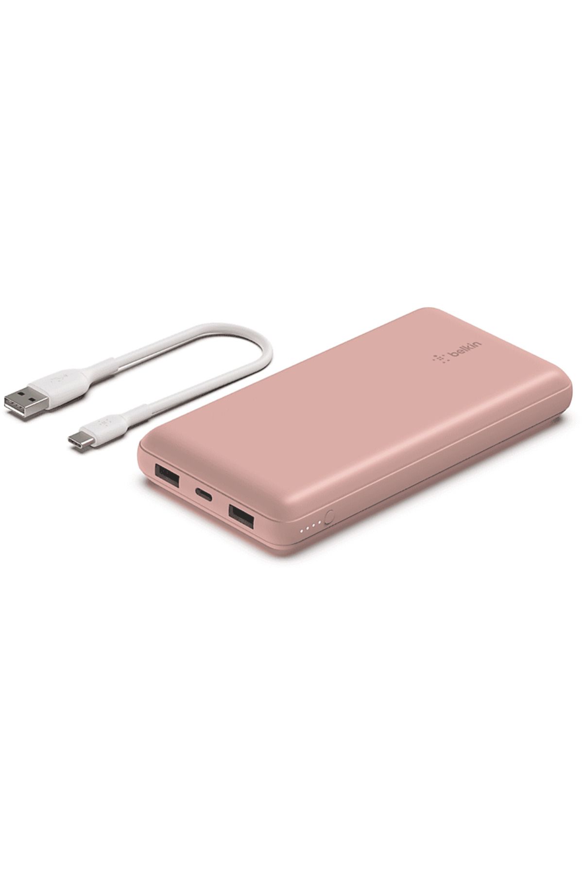 Belkin 20000 15W 2 Usb A- Type-C Taşınabilir Şarj Cihazı Rose Gold