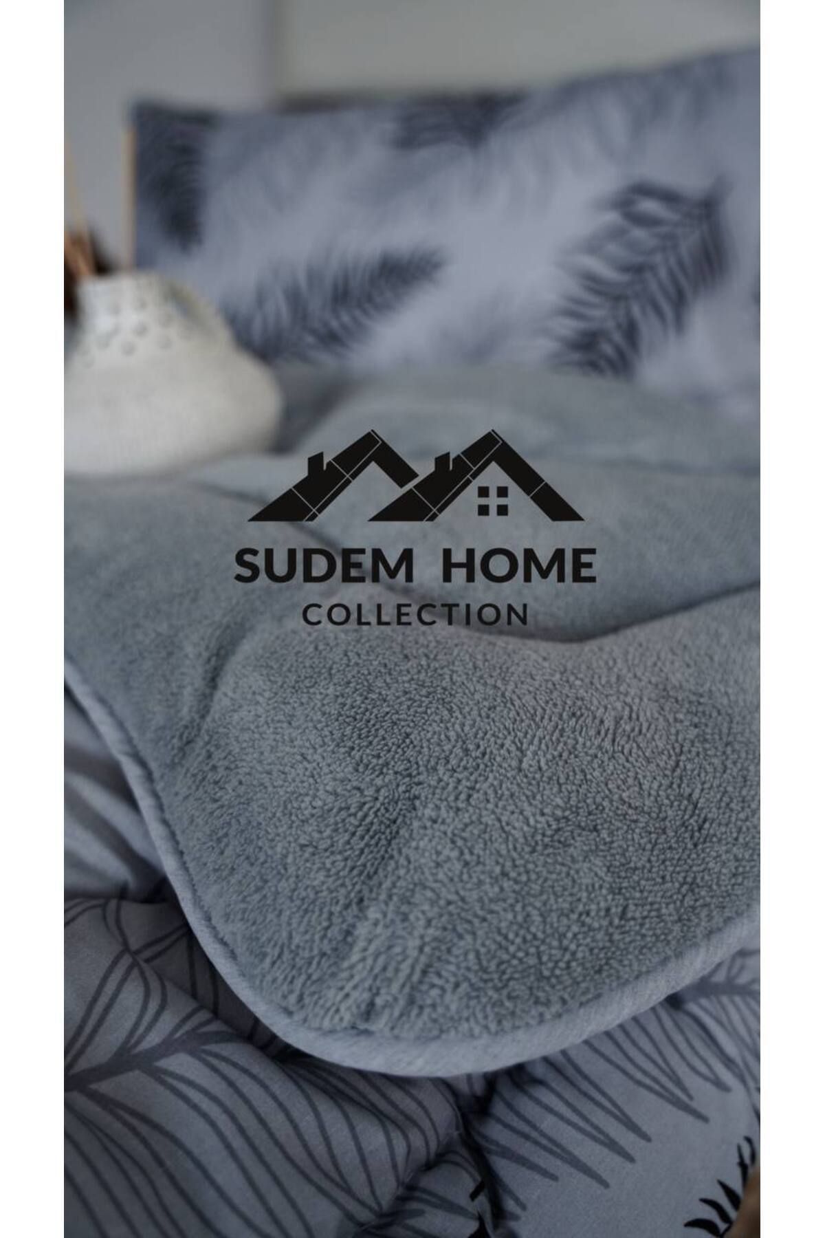 Sudemhome-Welsoft Single Soft Sleeping Set - Gray Feather, with Elastic Sheets 3