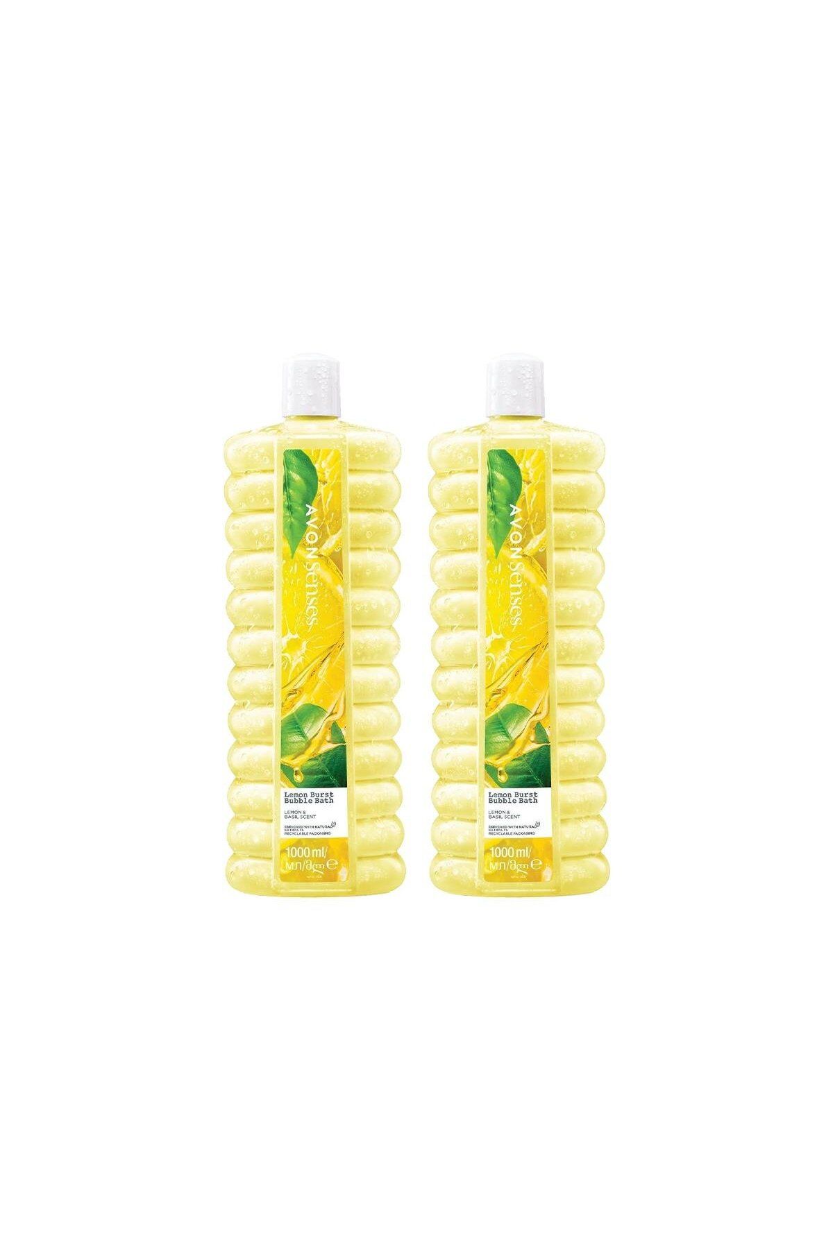 AVON Senses Limon Ferahlığı Banyo Köpüğü 1000ml. İkili Set