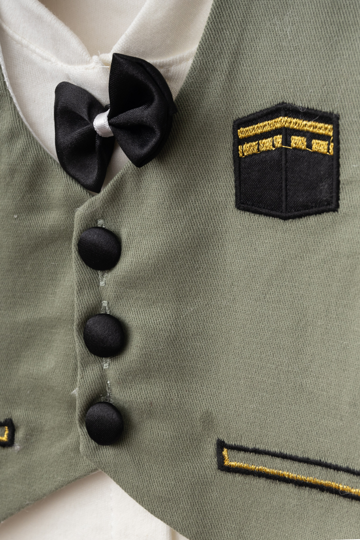 Ponpon Baby Erkek bebek mevlüt takımı 6 parça sünnet seti kabe nakışlı bebek hediyelik fotoğrafı 2 (önizleme)