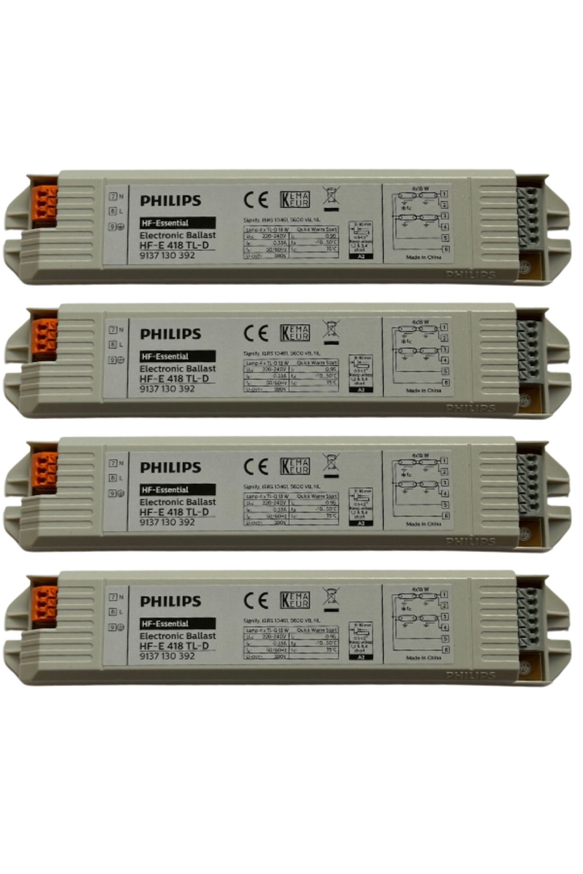 Philips Hf-E 4X18W Elektronik Balast (4 Adet)