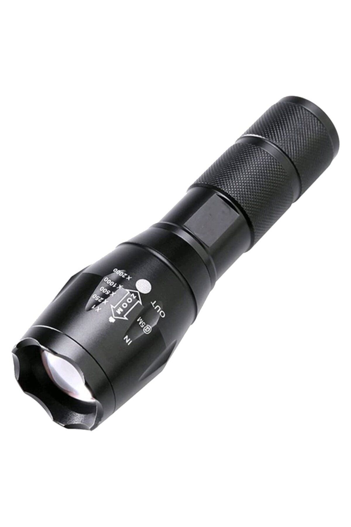 demila PİLLİ ZOOMLU FLASH ÖZELLİKLİ POWER LEDLİ EL FENERİ (4767) - MLA1020-4006