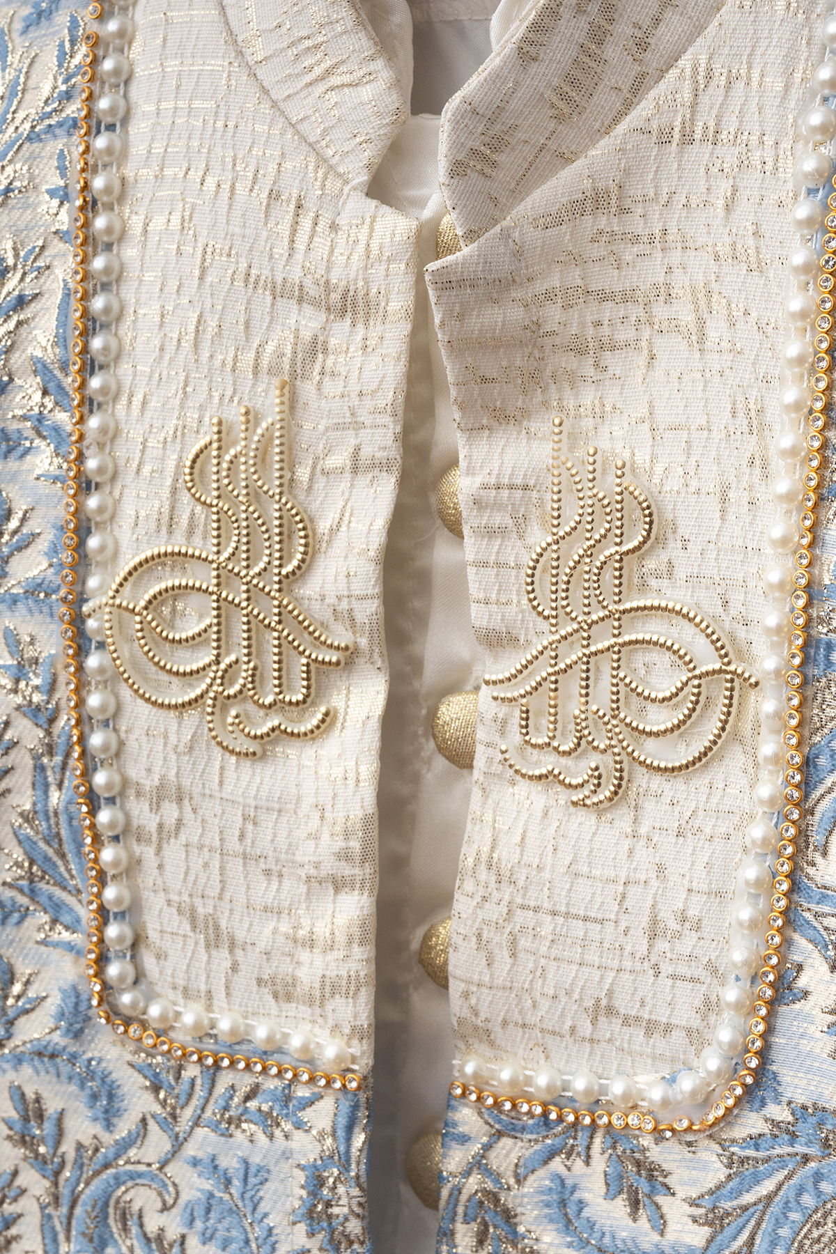 Petite Ponpon Baby Erkek Bebek Şehzade Kıyafeti Erkek Sünnetlik mevlüt takımı fotoğrafı 2 (önizleme)