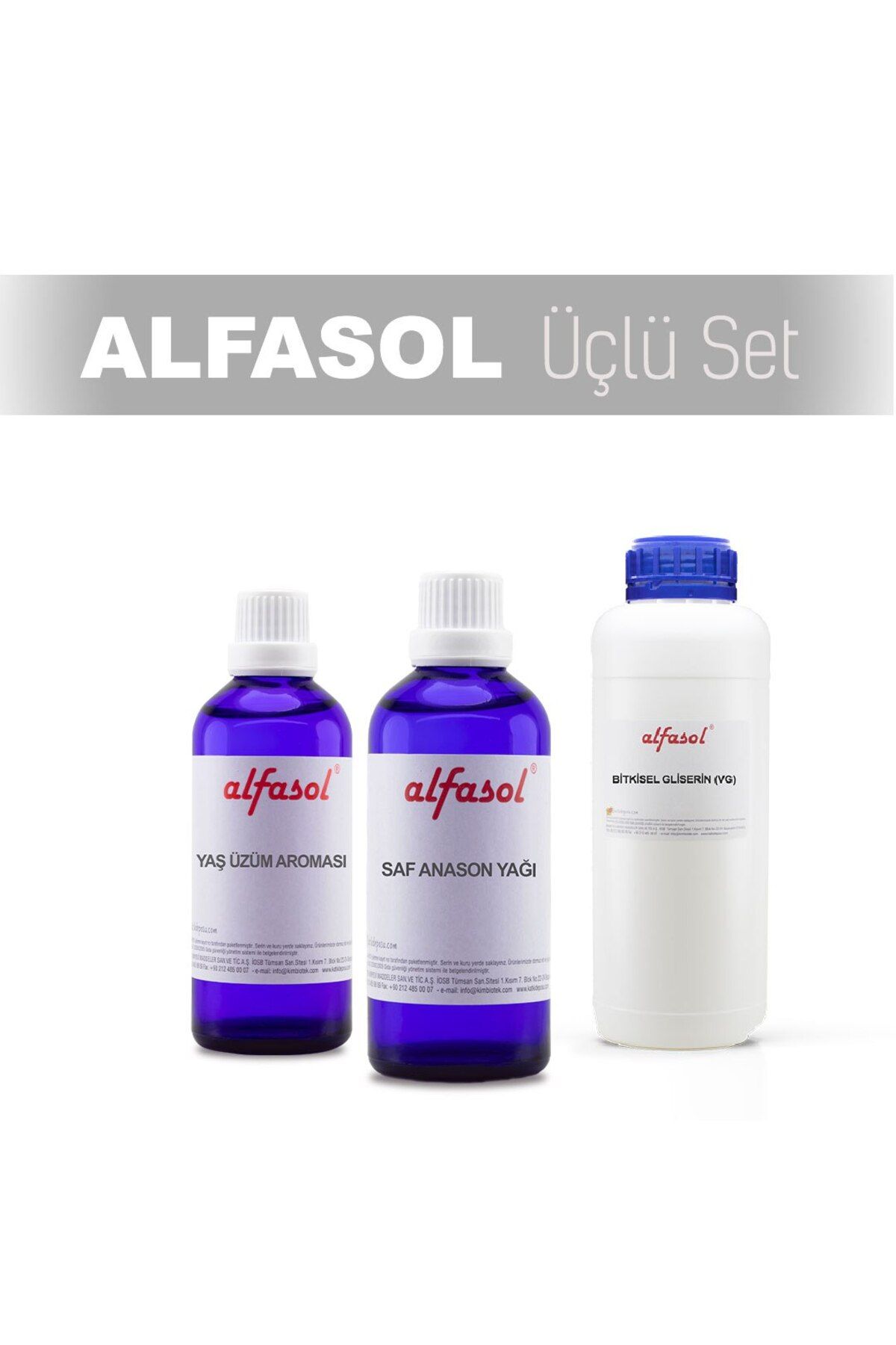 Alfasol 100 GR ANASON + 30 GR YAŞ ÜZÜM AROMASI + 250 GR GLİSERİN