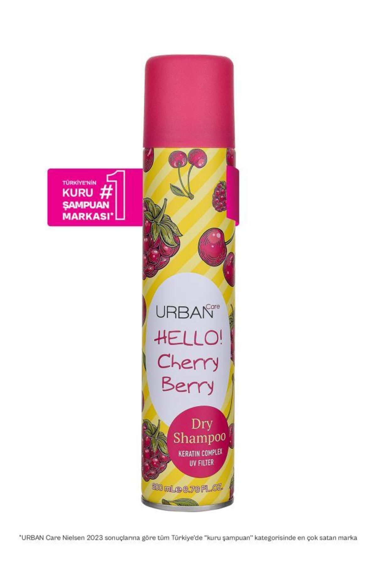 Urban Care-Hello Cherry Berry Volumizing Dry Shampoo - Vegan - Uv Protection - 200 ml 2