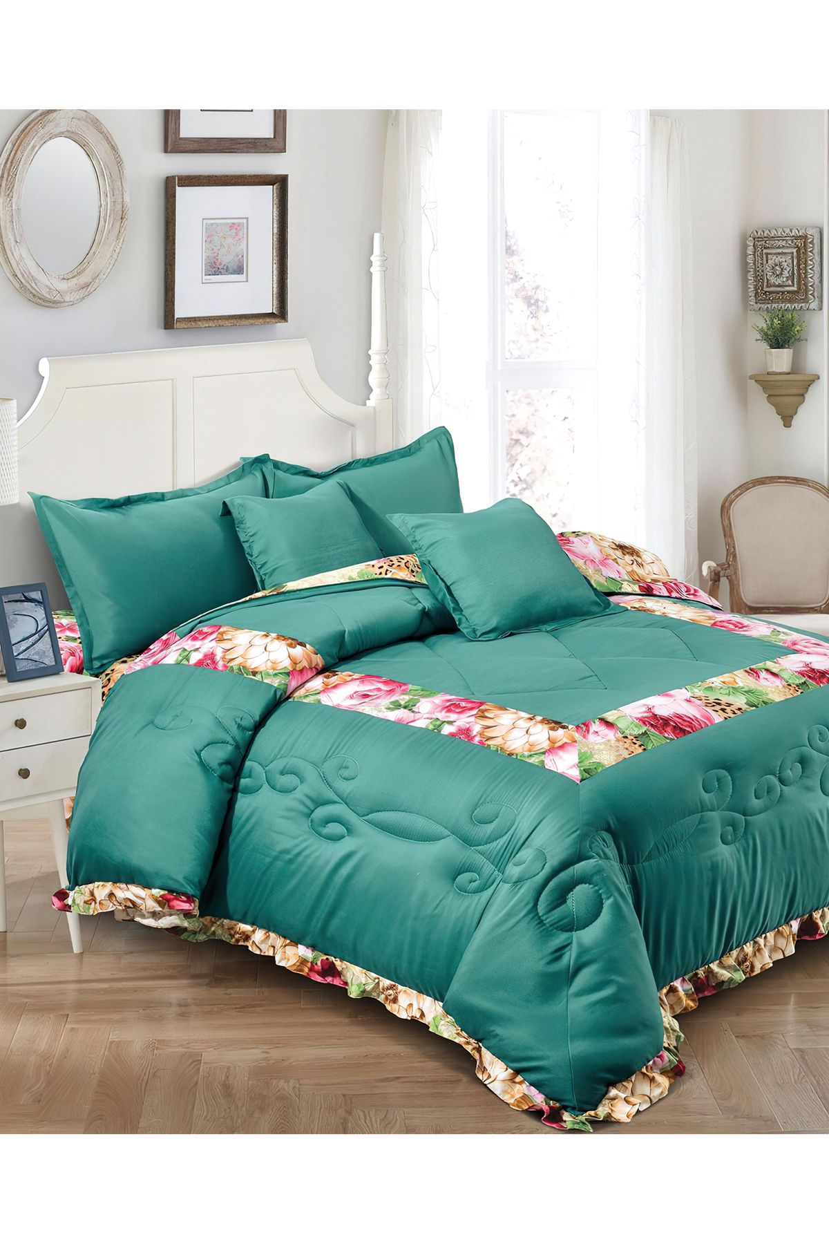 Generic-Comforter Set King Size 6 Pieces Comforter Set Twin Unisex Bedding Set 5