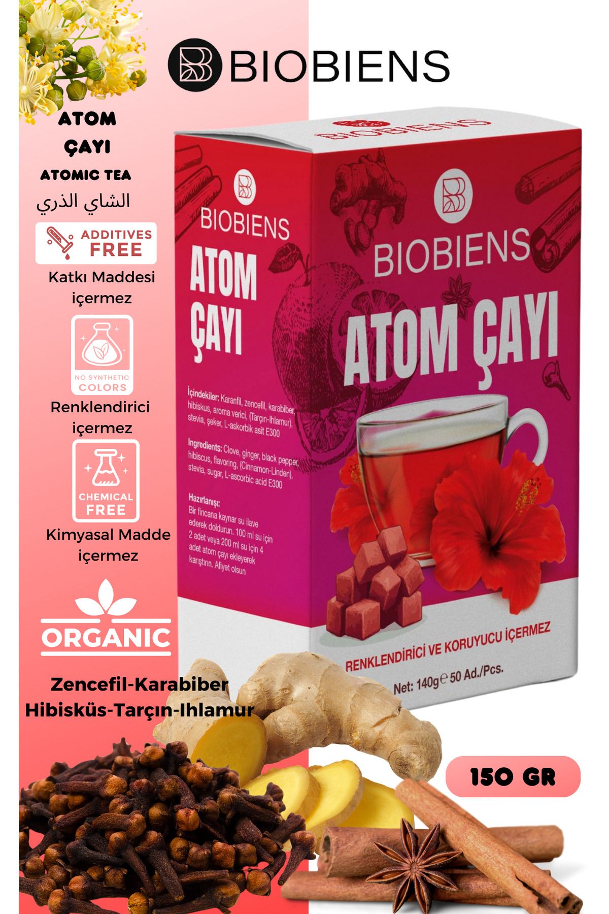 Biobiens Atom Çayı 150 gr