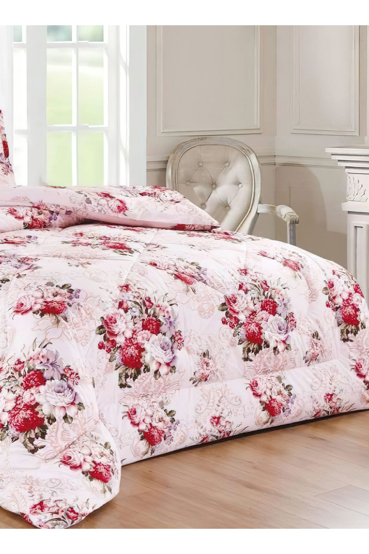 Generic-Comforter Set 4 Piece Single Size Elegant Bedspread Lightweight Comforter Suitable for All Seasons 3