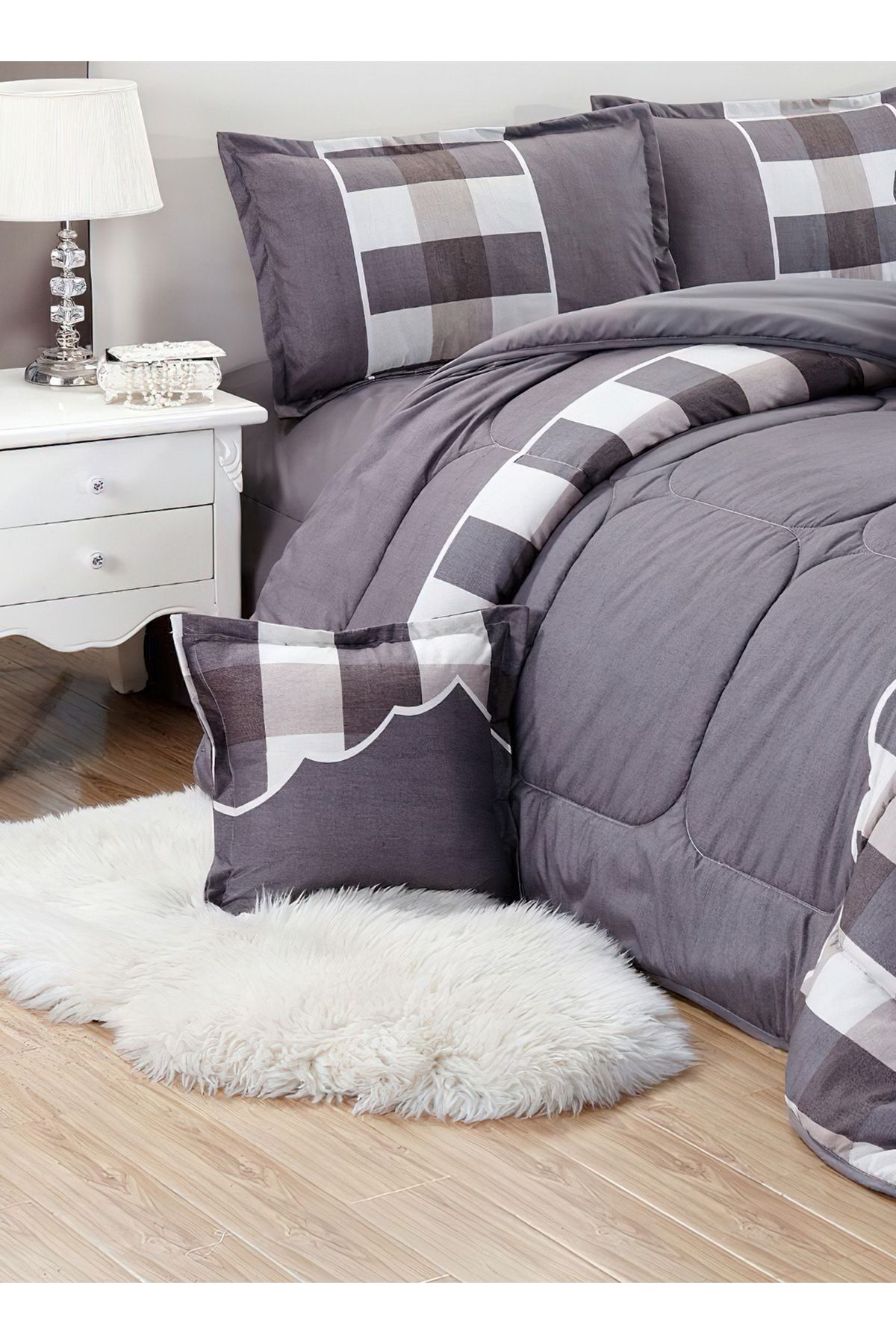 Generic-Comforter Set King Size 6 Pieces Comforter Set Twin Unisex Bedding Set 2