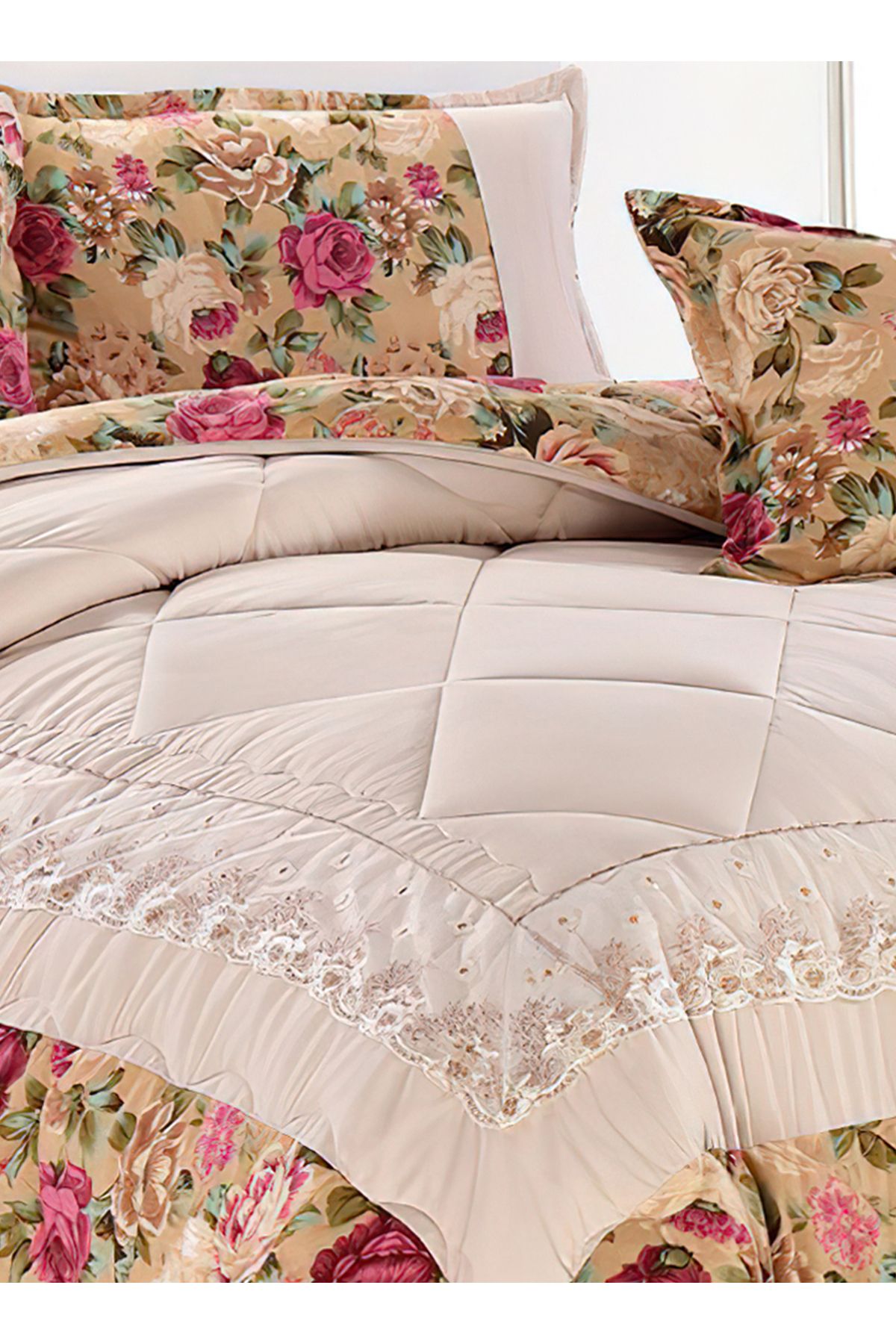 Generic-Comforter Set 4 Piece Single Size Elegant Bedspread Lightweight Comforter Suitable for All Seasons 5